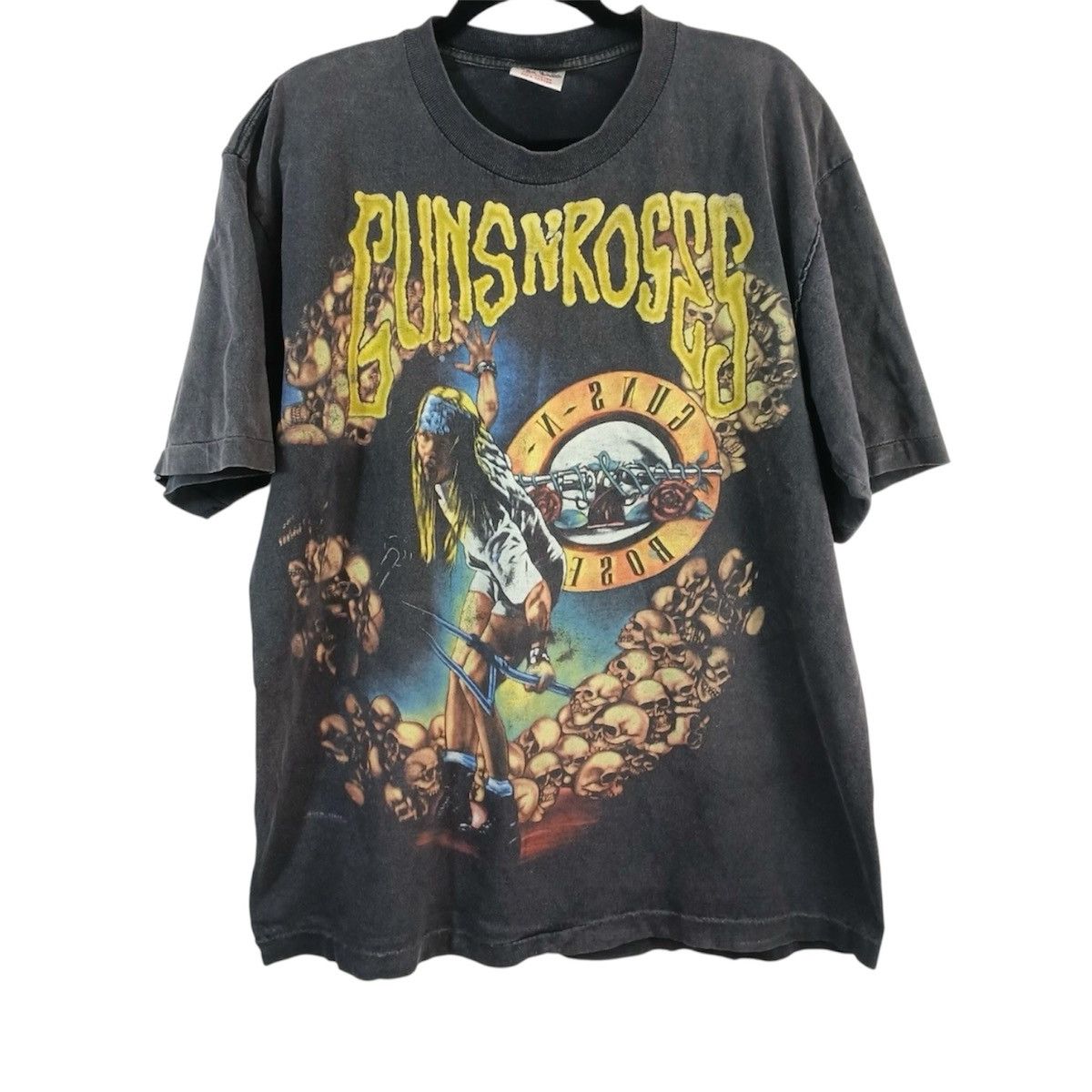 Vintage Vintage 90s Guns n Roses tee Size US L / EU 52-54 / 3 - 1 Thumbnail