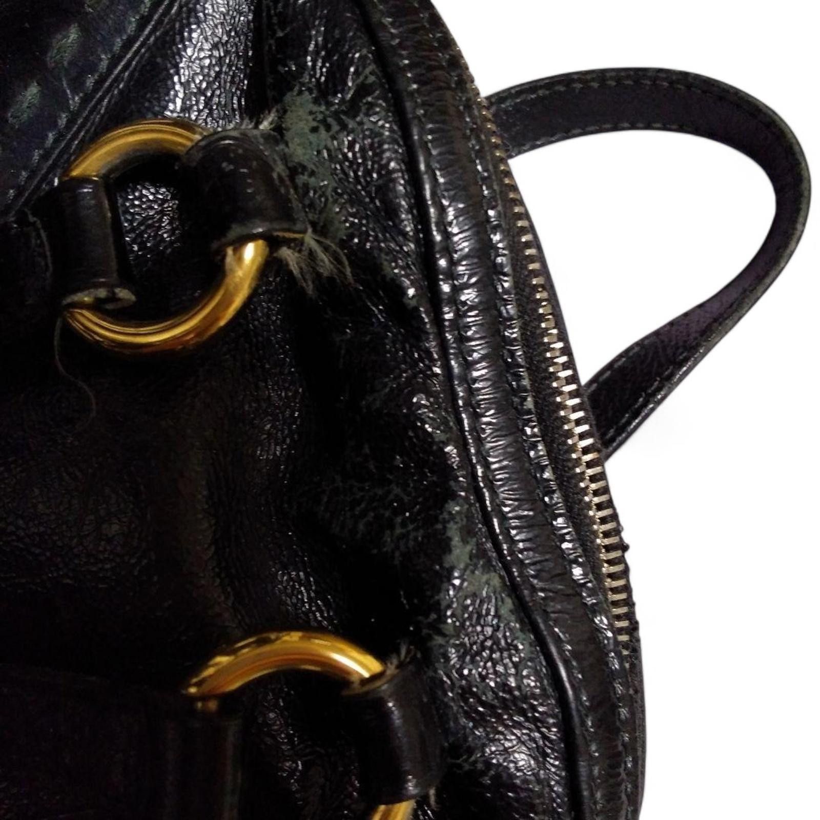 Saint Laurent Paris Saint Laurent - Black Leather Satchel Bag Size ONE SIZE - 9 Thumbnail