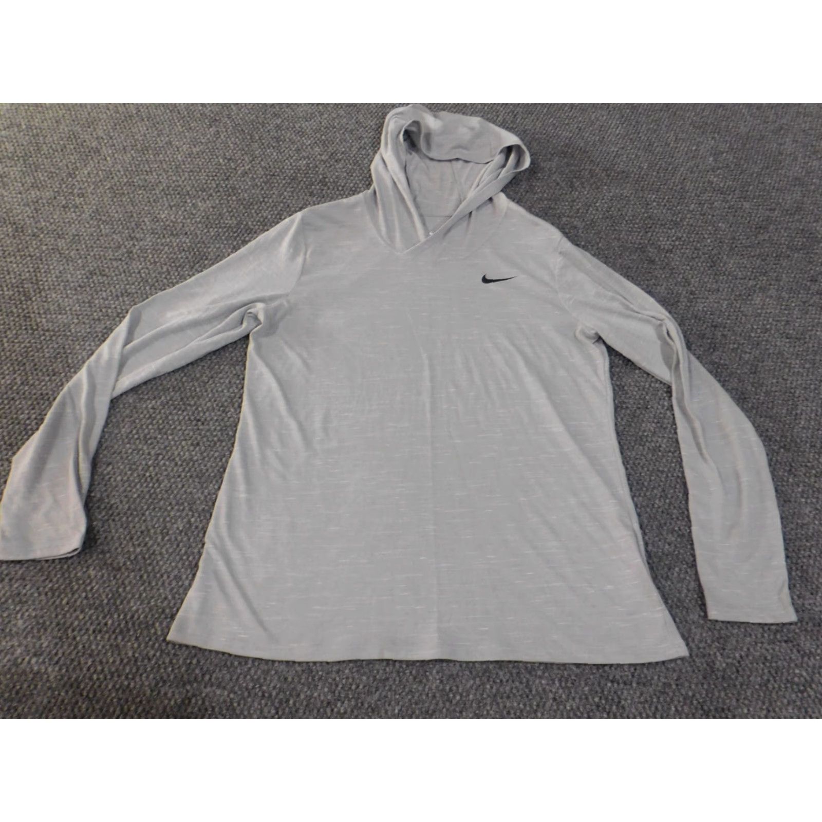 Nike Nike Hoodie Women M gray Dri-Fit lightweight pullover running slim long sleeve casual Size M / US 6-8 / IT 42-44 - 2 Thumbnail