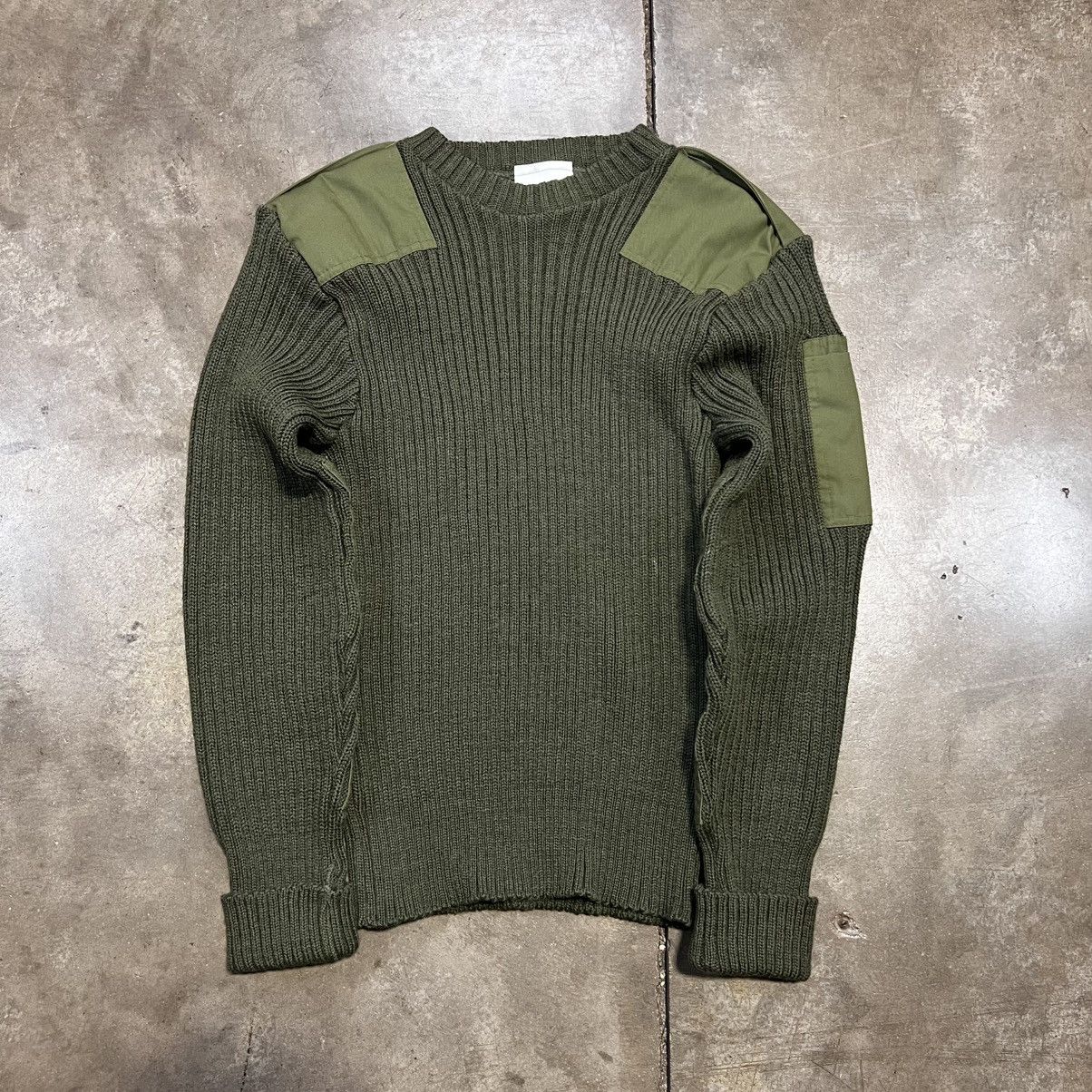 Vintage Vintage Woolly Pully Wool Military Sweater Olive Green Size US M / EU 48-50 / 2 - 5 Thumbnail