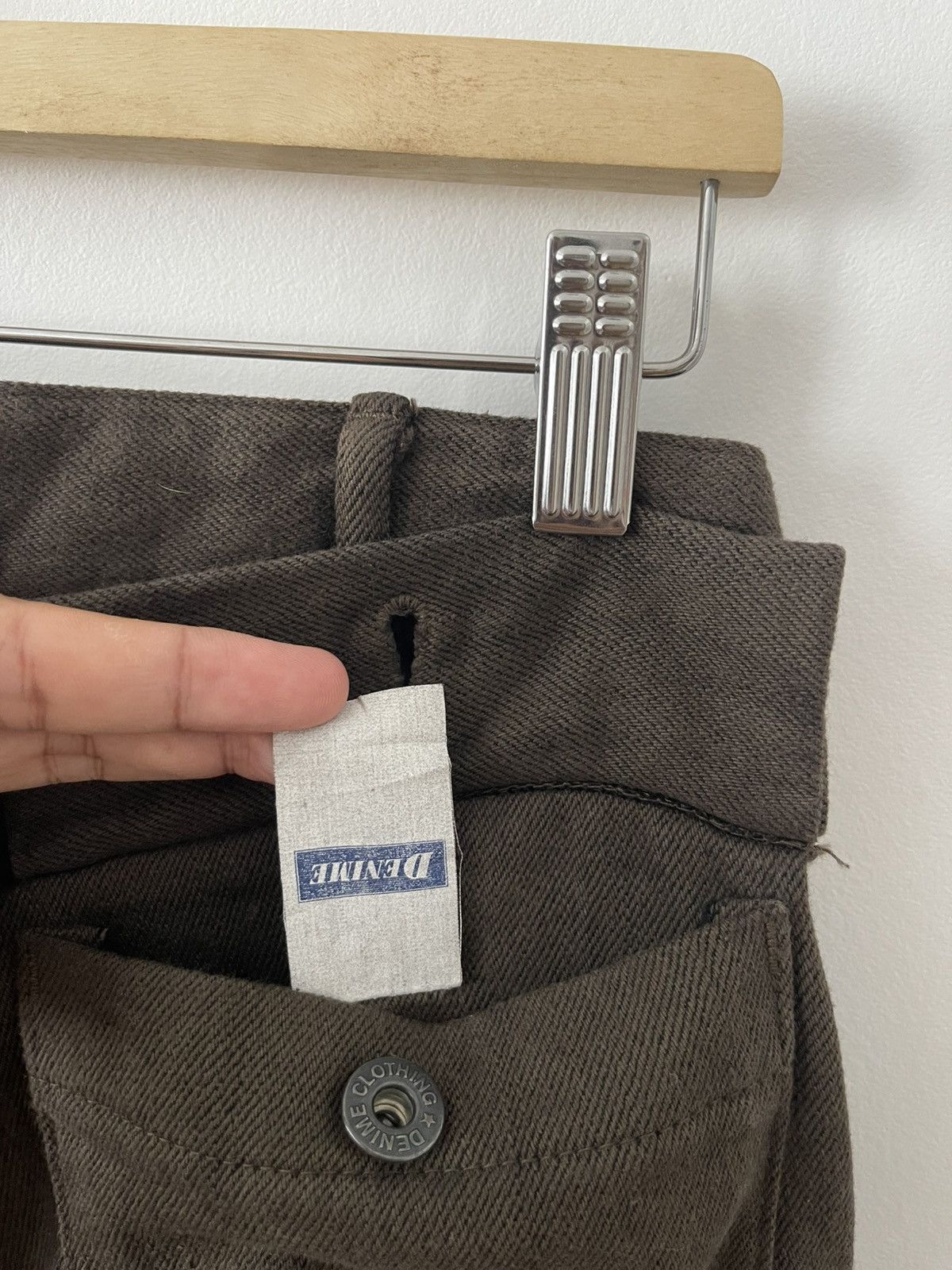 Denime Rare Vintage DENIME Union Made Wool Flap Pocket Button Fly Size US 29 - 5 Thumbnail