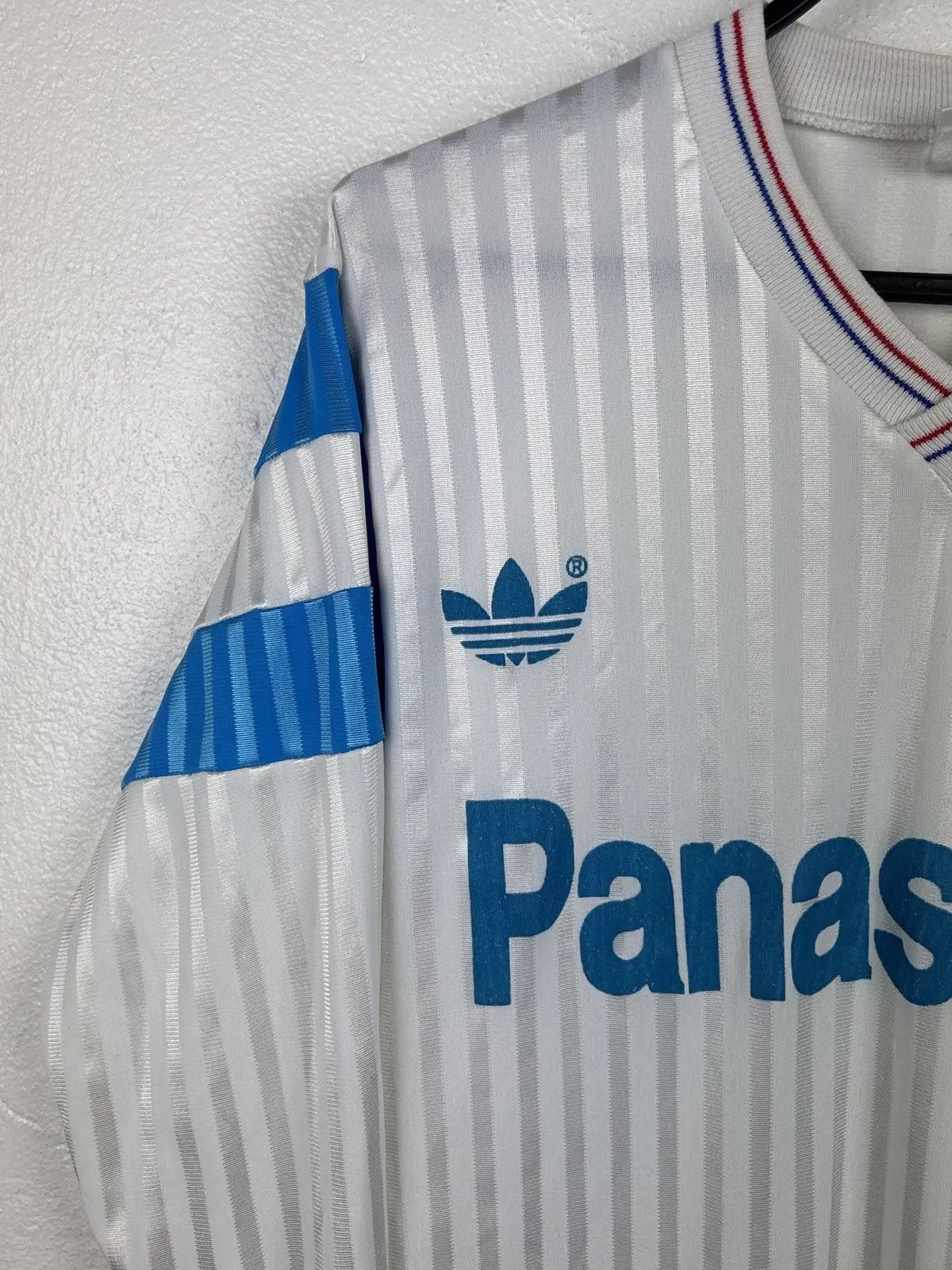 Adidas Adidas Olimpique De Marseille 1989/90 Home Kit L/S Jersey Size US S / EU 44-46 / 1 - 3 Thumbnail