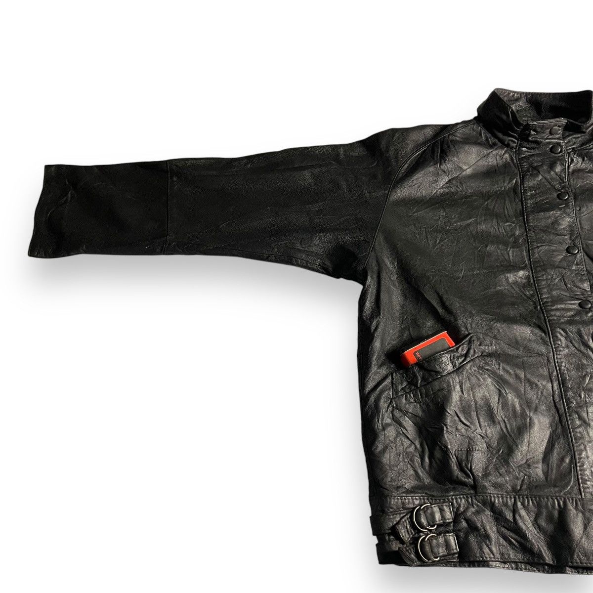 Genuine Leather VINTAGE HIDE SHOP MADE IN NEW ZEALAND LEATHER JACKET Size US L / EU 52-54 / 3 - 6 Thumbnail