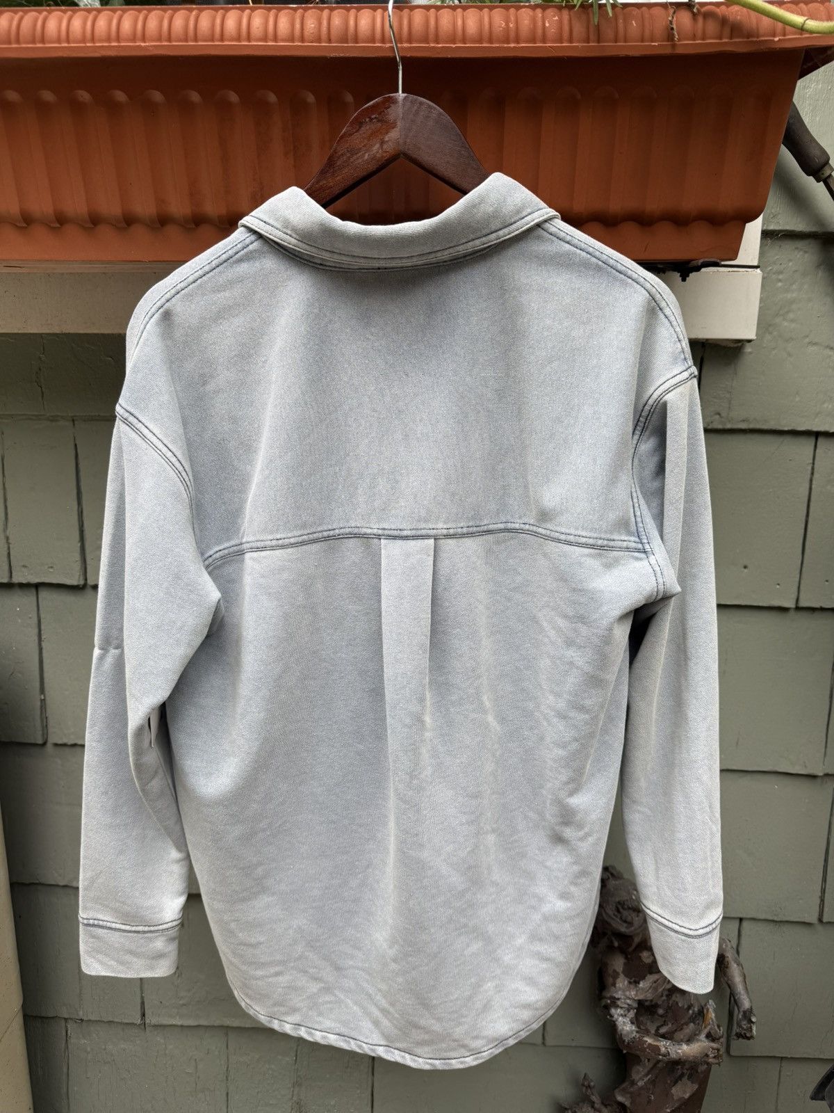 Other Japanese Sample Button Up Reverse Weave Silver Buttons New Size US M / EU 48-50 / 2 - 4 Thumbnail