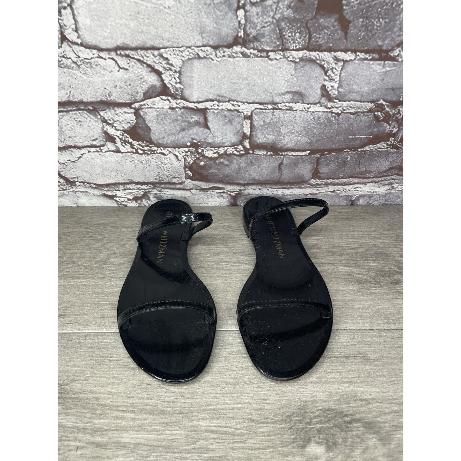 Stuart Weitzman Stuart Weitzman Black Sawyer Jelly Flats Slides Sandals Wome Size US 7 / IT 37 - 16 Thumbnail