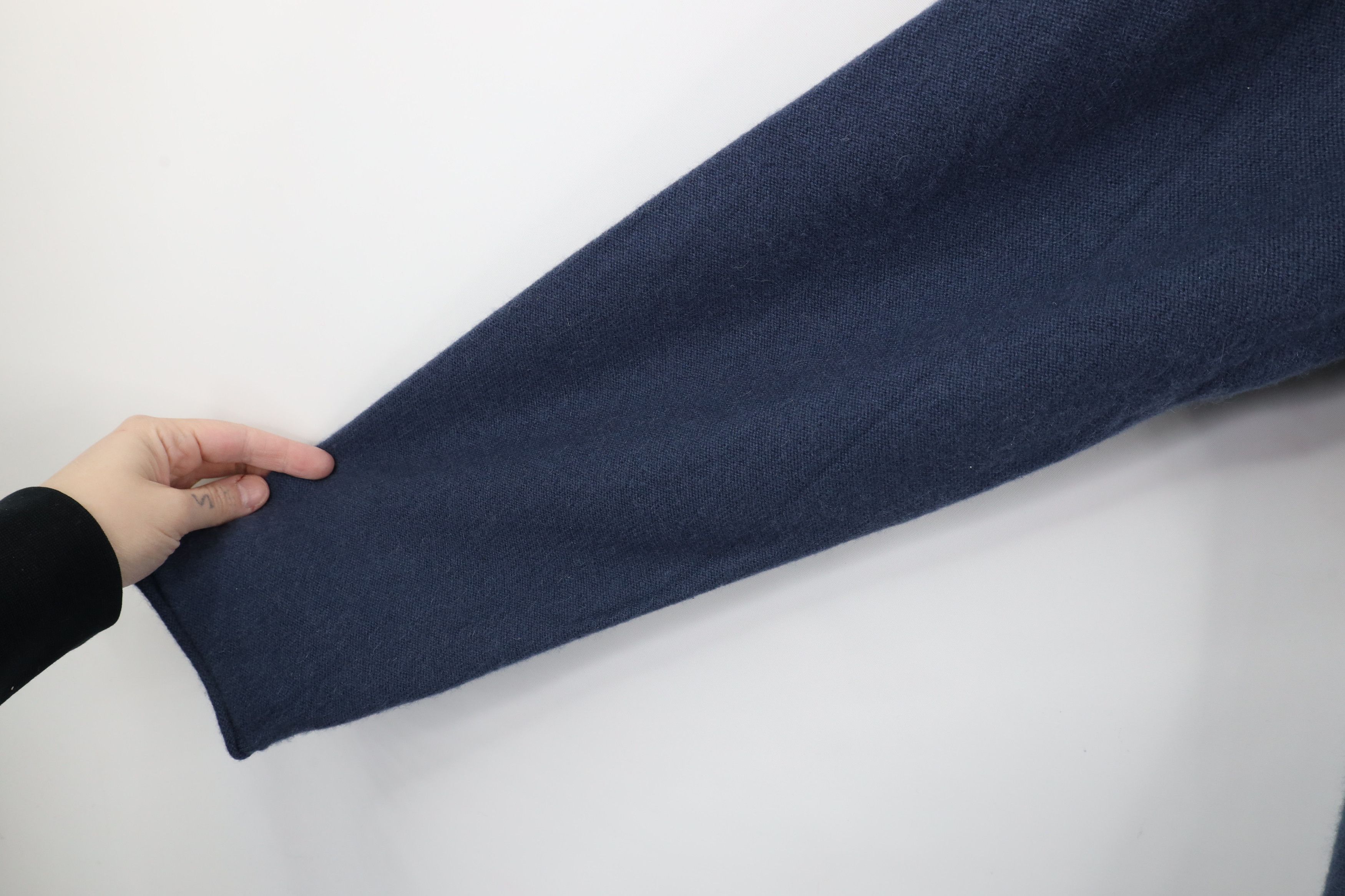 Vintage Vintage 90s Streetwear Marled Cashmere Knit Sweater Blue Size US L / EU 52-54 / 3 - 6 Thumbnail