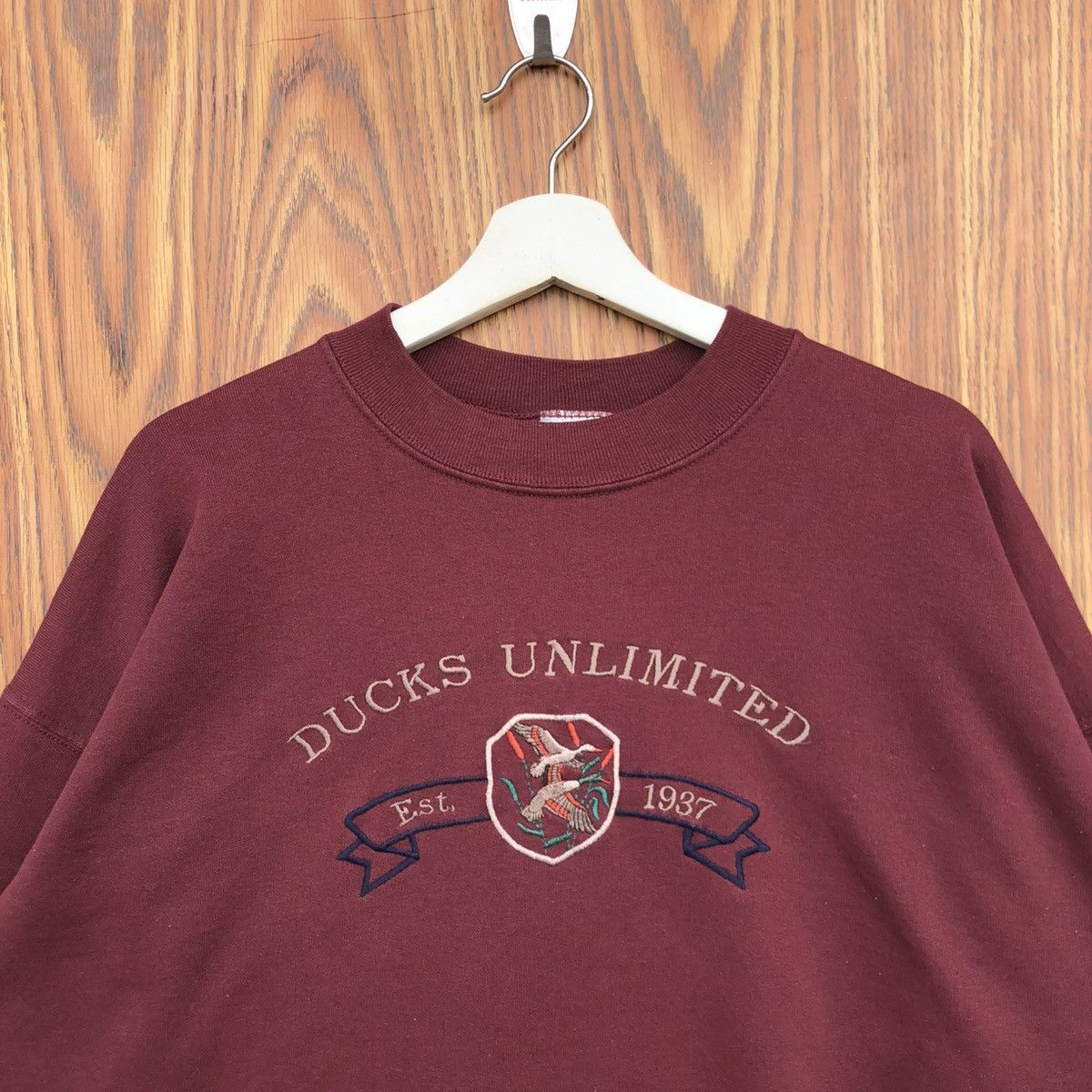 Vintage Vintage 90s Ducks Unlimited OutdoorOutfitters Sweatshirt Size US L / EU 52-54 / 3 - 3 Thumbnail
