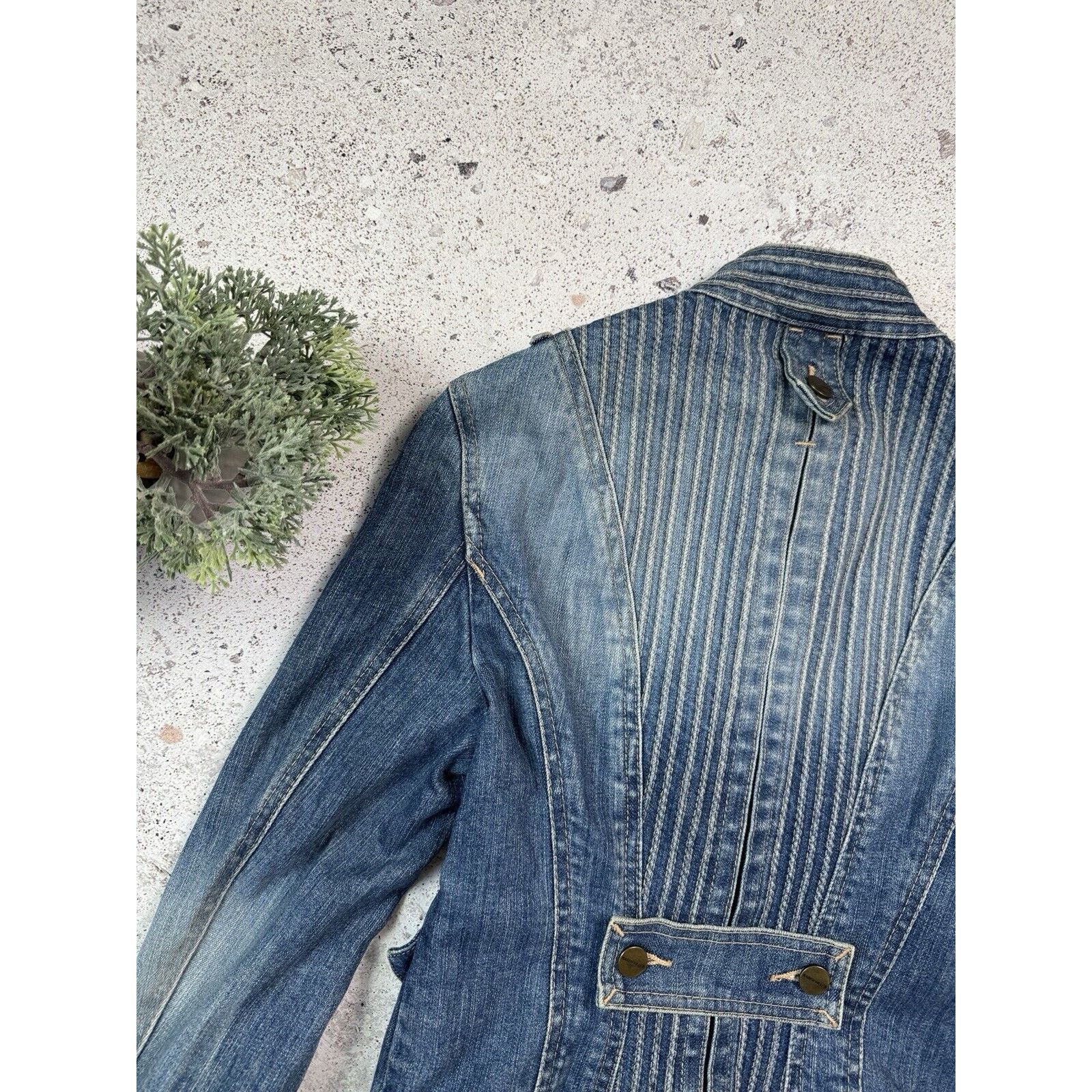Karen Millen Karen Millen Denim Jacket Avant Garde Womens Rare Size S Size S / US 4 / IT 40 - 16 Thumbnail