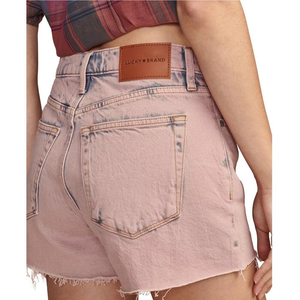 Lucky Brand NWT New Lucky Brand Cut-Hem High-Rise Denim Mom Shorts Size Size 24" / US 00 / IT 34 - 2 Thumbnail