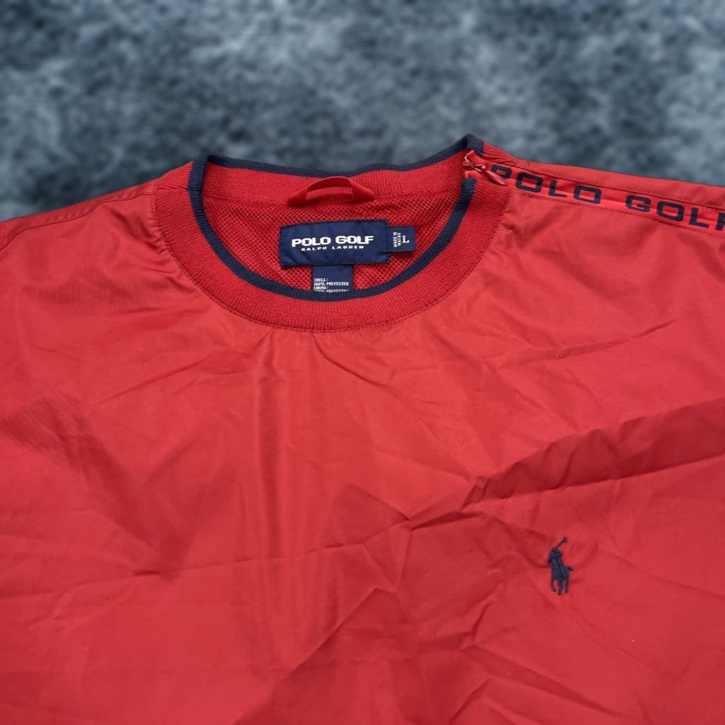 Vintage VINTAGE Polo Golf Jacket Mens L Red Windbreaker 90s Golf Logo Softshell Nylon Polyester Lightweight Size US L / EU 52-54 / 3 - 1 Thumbnail