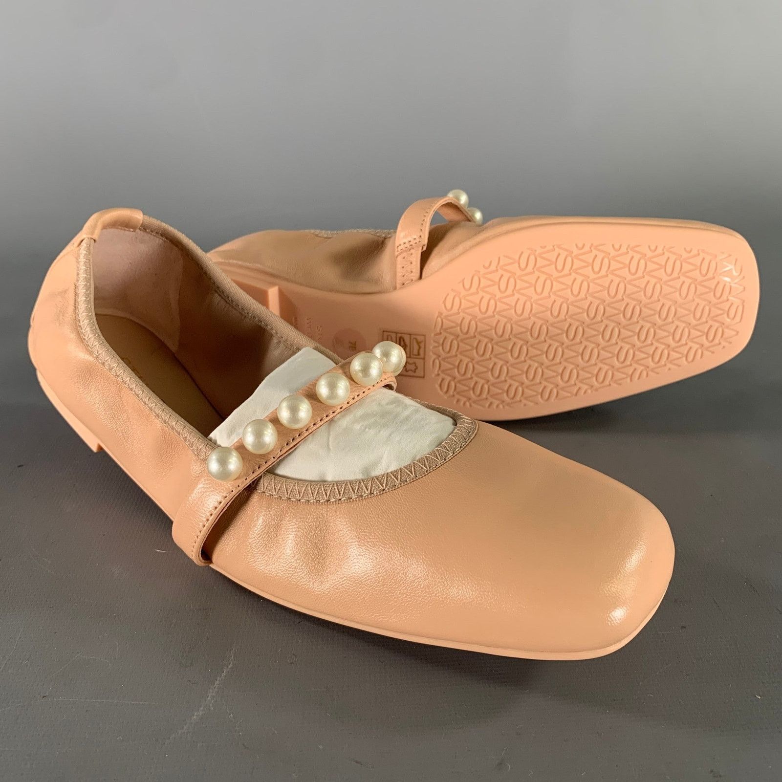 Stuart Weitzman STUART WEITZMAN Size 7 Pink White Leather Ballerina Flats Size US 7 / IT 37 - 5 Thumbnail