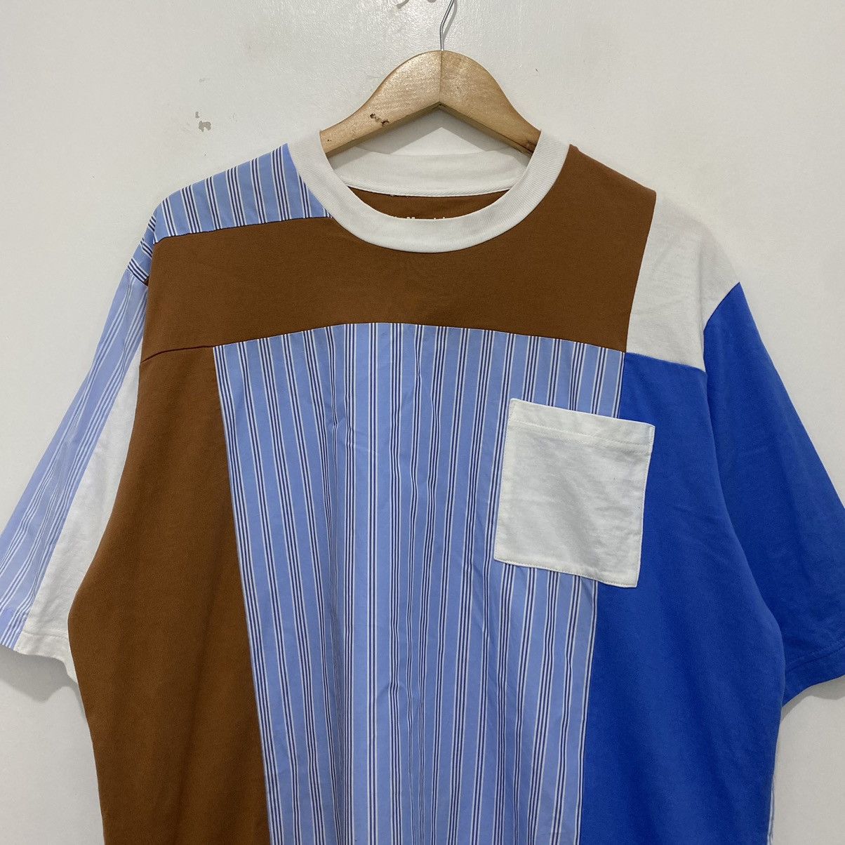 White Mountaineering White Mountaineering Striped Contrast Tee Size US L / EU 52-54 / 3 - 2 Thumbnail