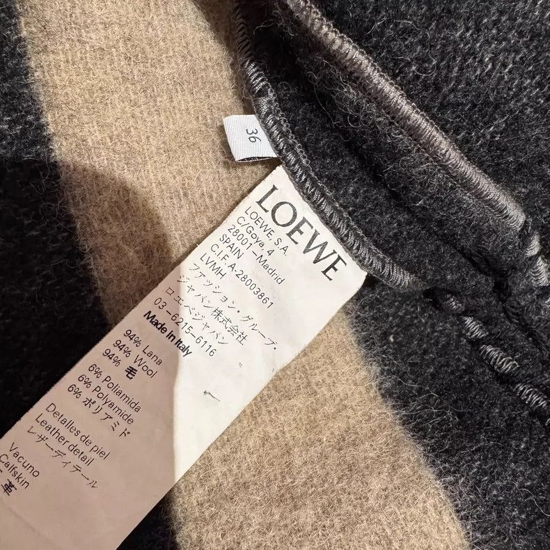 Loewe Loewe Striped woolen coat Size S / US 4 / IT 40 - 3 Thumbnail