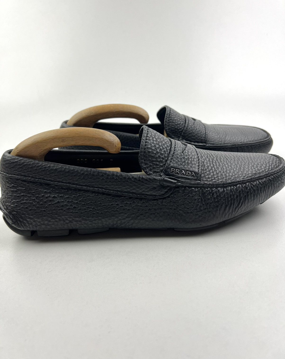 Prada PRADA Loafers Penny Leather Shoes SAFFIANO Black Men's Size US 8 / EU 41 - 6 Thumbnail