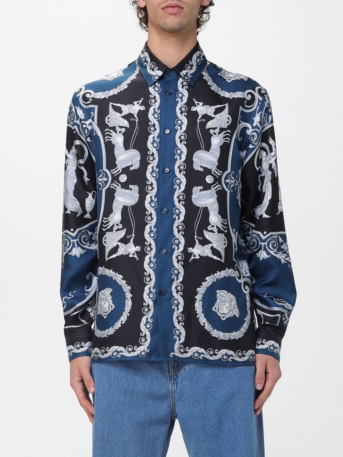 Versace Shirt Men Multicolor