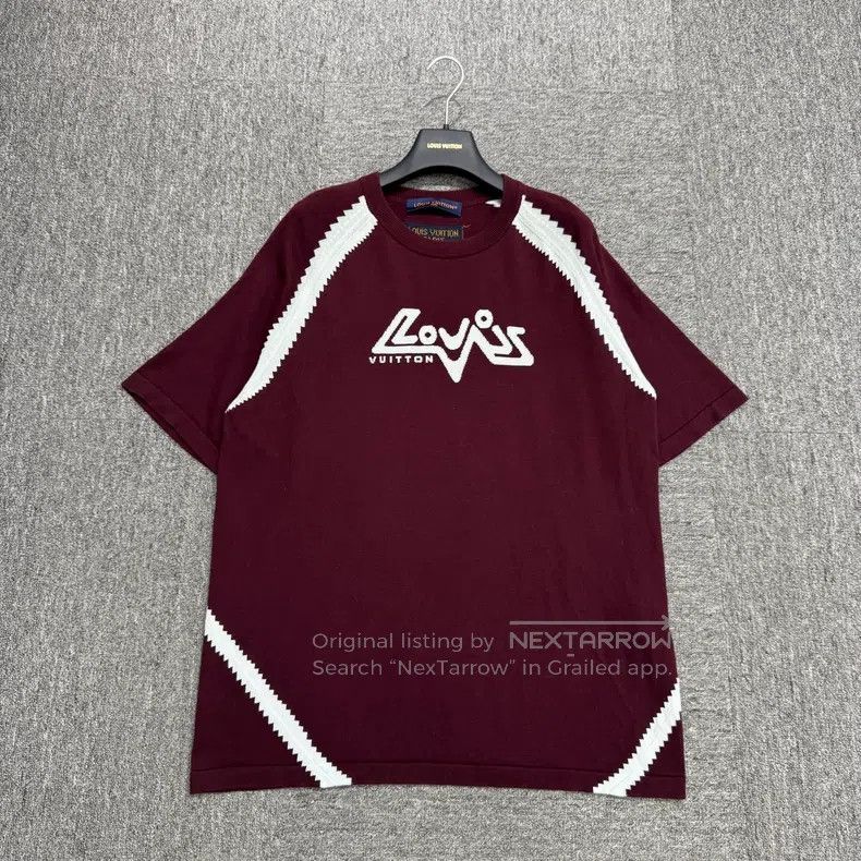 Louis Vuitton Louis Vuitton Letter jacquard knit short sleeves Size US L / EU 52-54 / 3 - 1 Thumbnail