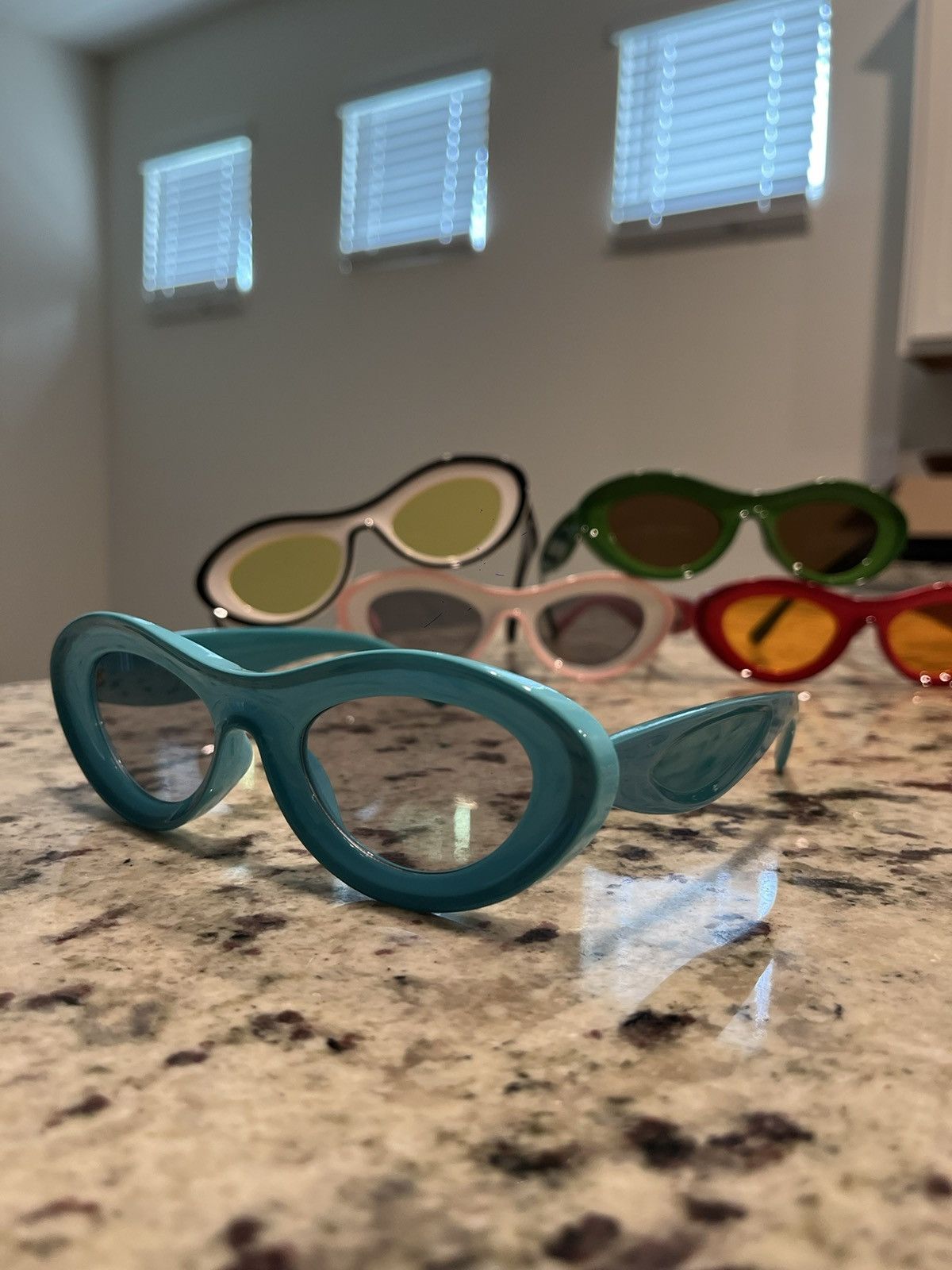 Other Blue Y2K Glasses Size ONE SIZE - 2 Thumbnail