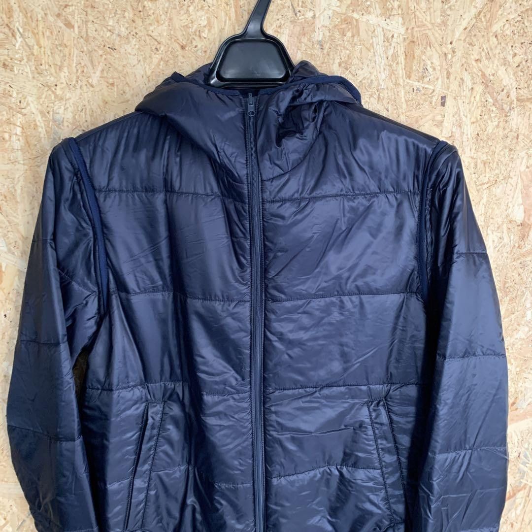 image of Undercover 2 Way Modular Down Jacket Vest in Blue, Men's (Size Medium)