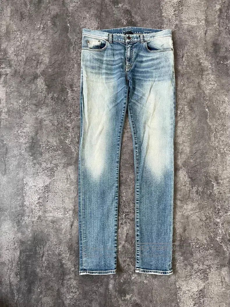 Saint Laurent Paris Saint Laurent Paris Light blue water-washed ghost claw cat Size US 31 - 1 Thumbnail
