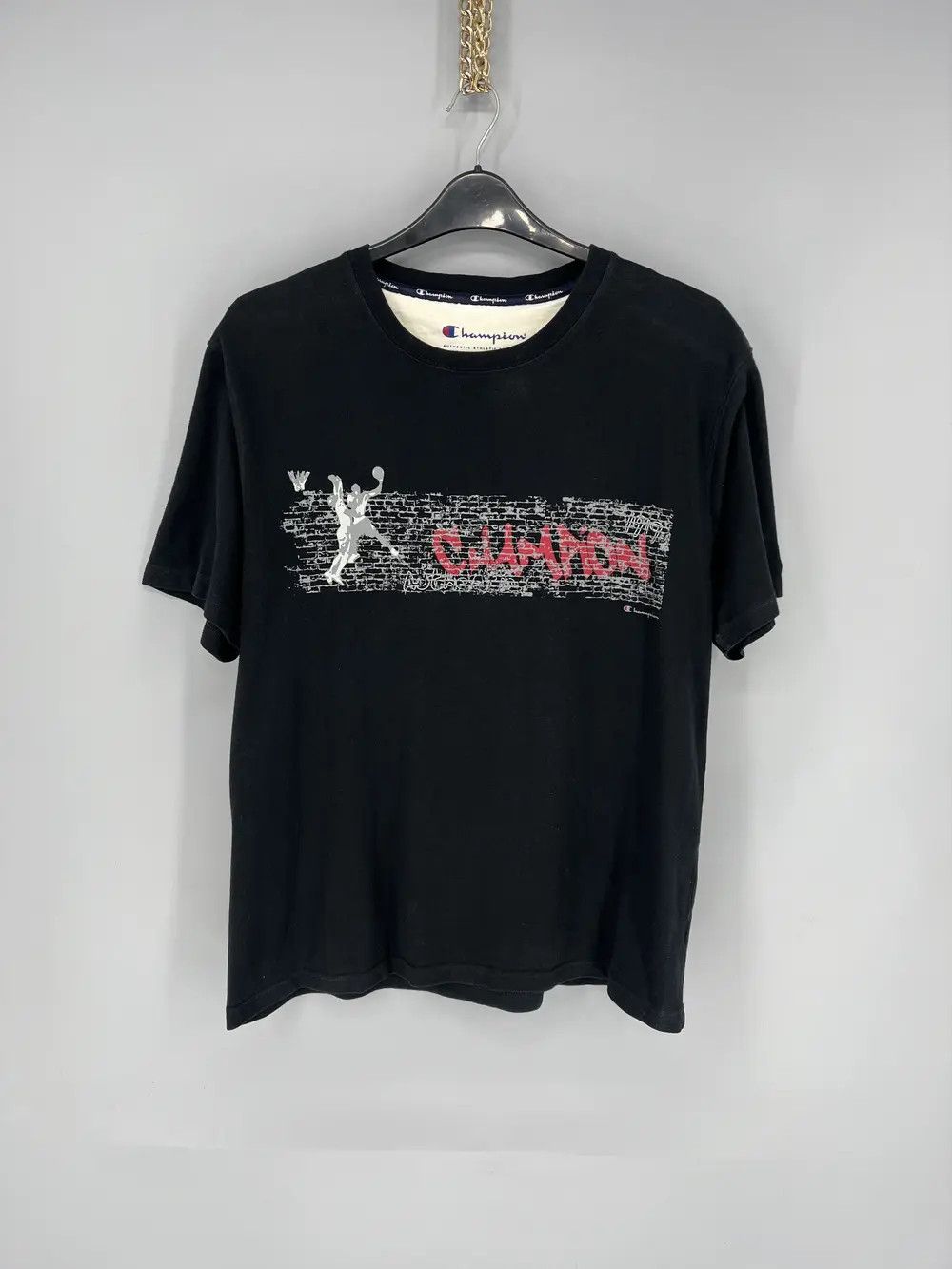 Champion Vintage Y2K Champion Big Logo T-Shirt Streetwear Style Size US XL / EU 56 / 4 - 1 Thumbnail