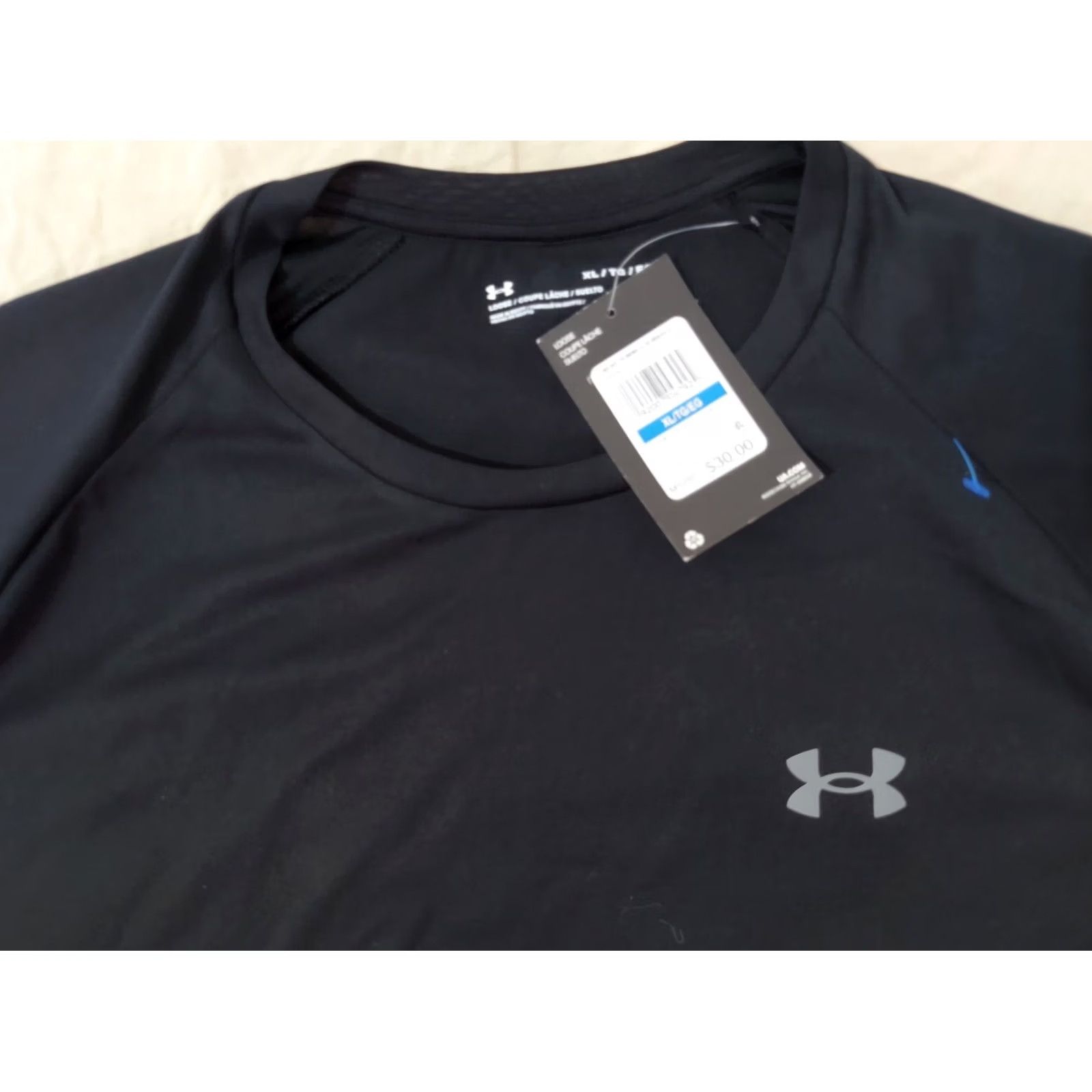 Under Armour Under Armour Shirt XL Black Long Sleeve Mens Athletic Gym Workout T-Shirt Size US XL / EU 56 / 4 - 2 Thumbnail