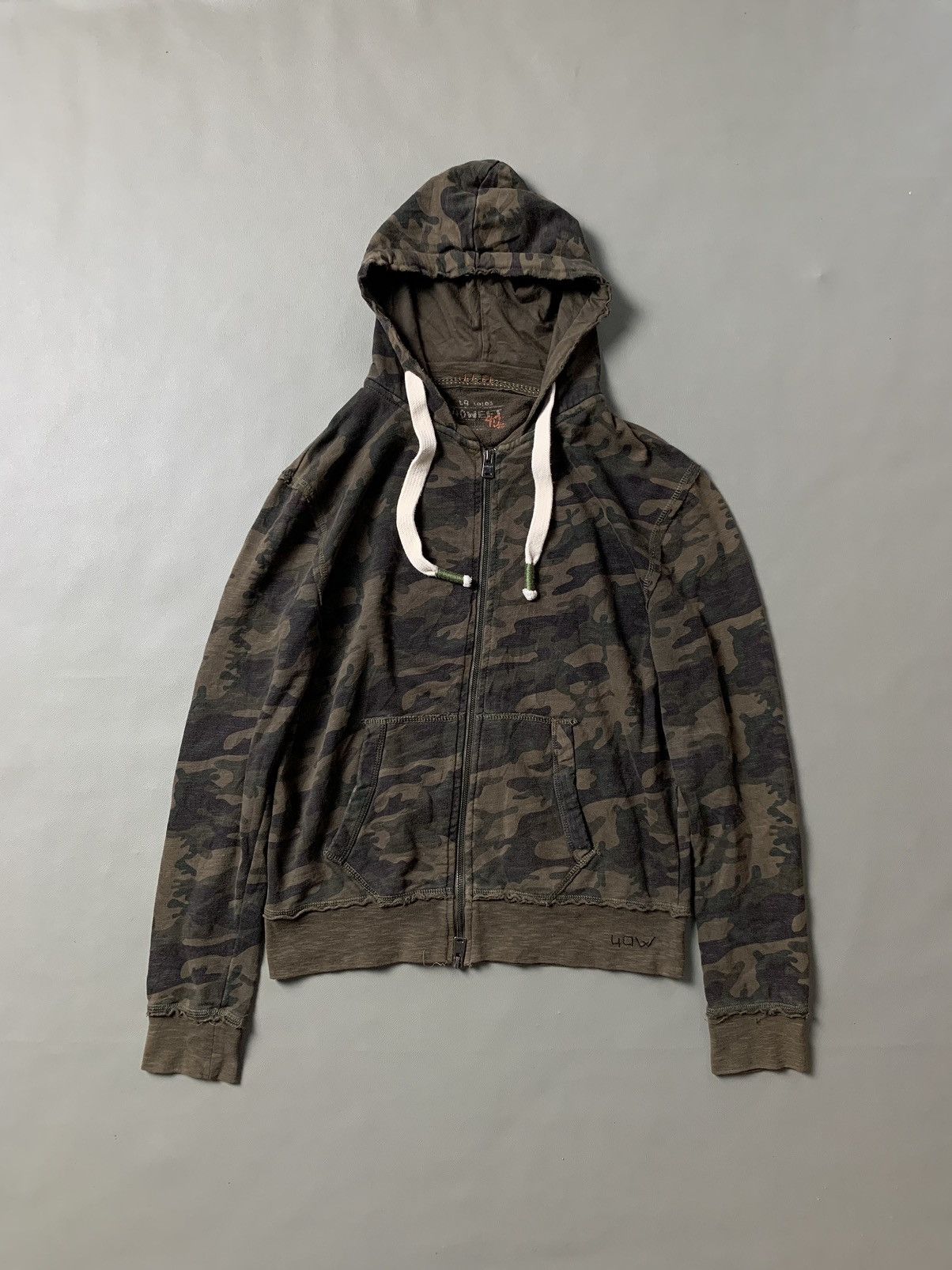 If Six Was Nine × Japanese Brand × Le Grande Bleu (L.G.B.) 40weft Military Distressed Zip Hoodie Size US M / EU 48-50 / 2 - 1 Thumbnail
