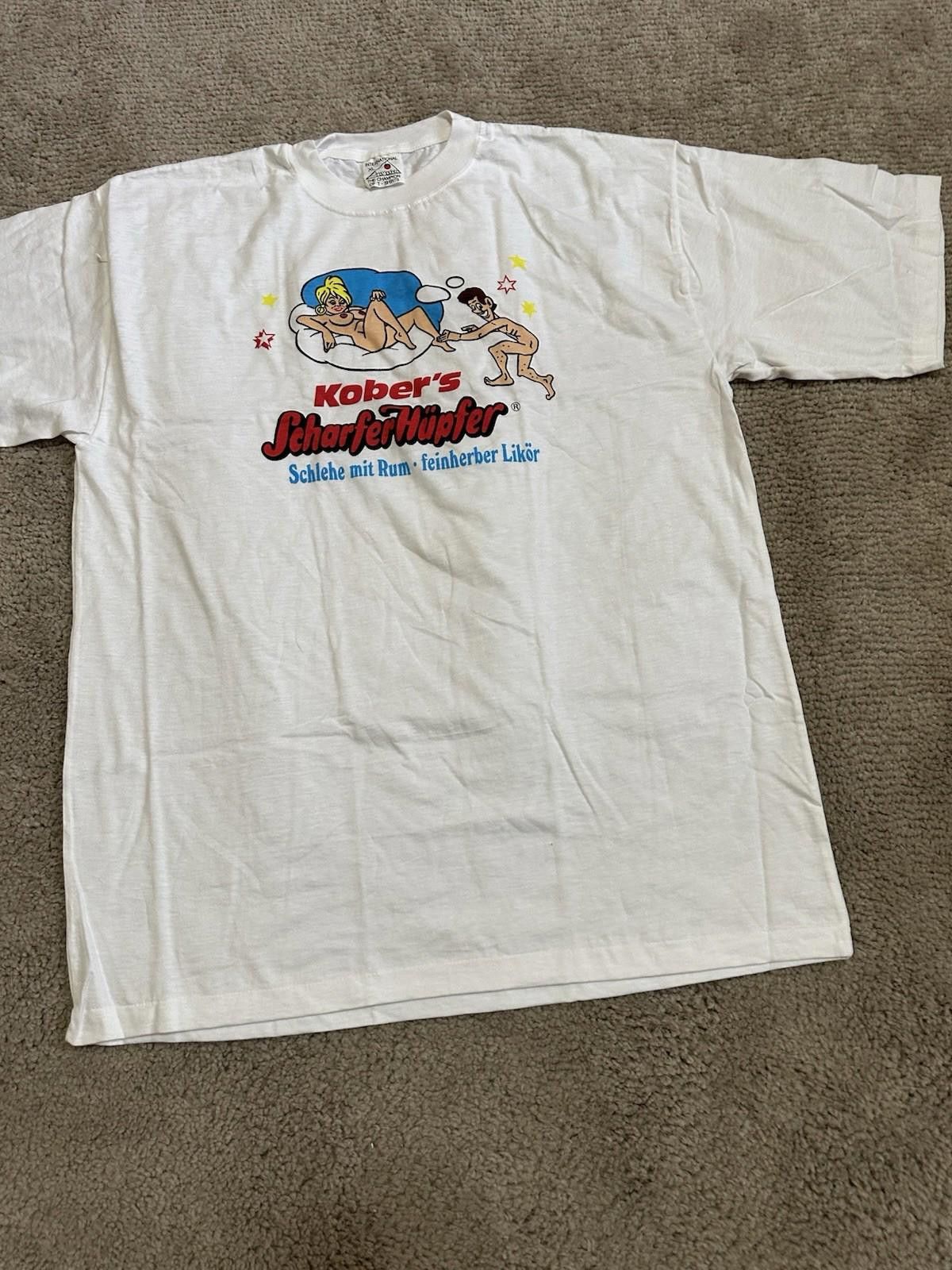 The Unbranded Brand Vintage Kober’s : Scharfer Hupfer Beer Rum Promo Tees XL Size US XXL / EU 58 / 5 - 2 Thumbnail
