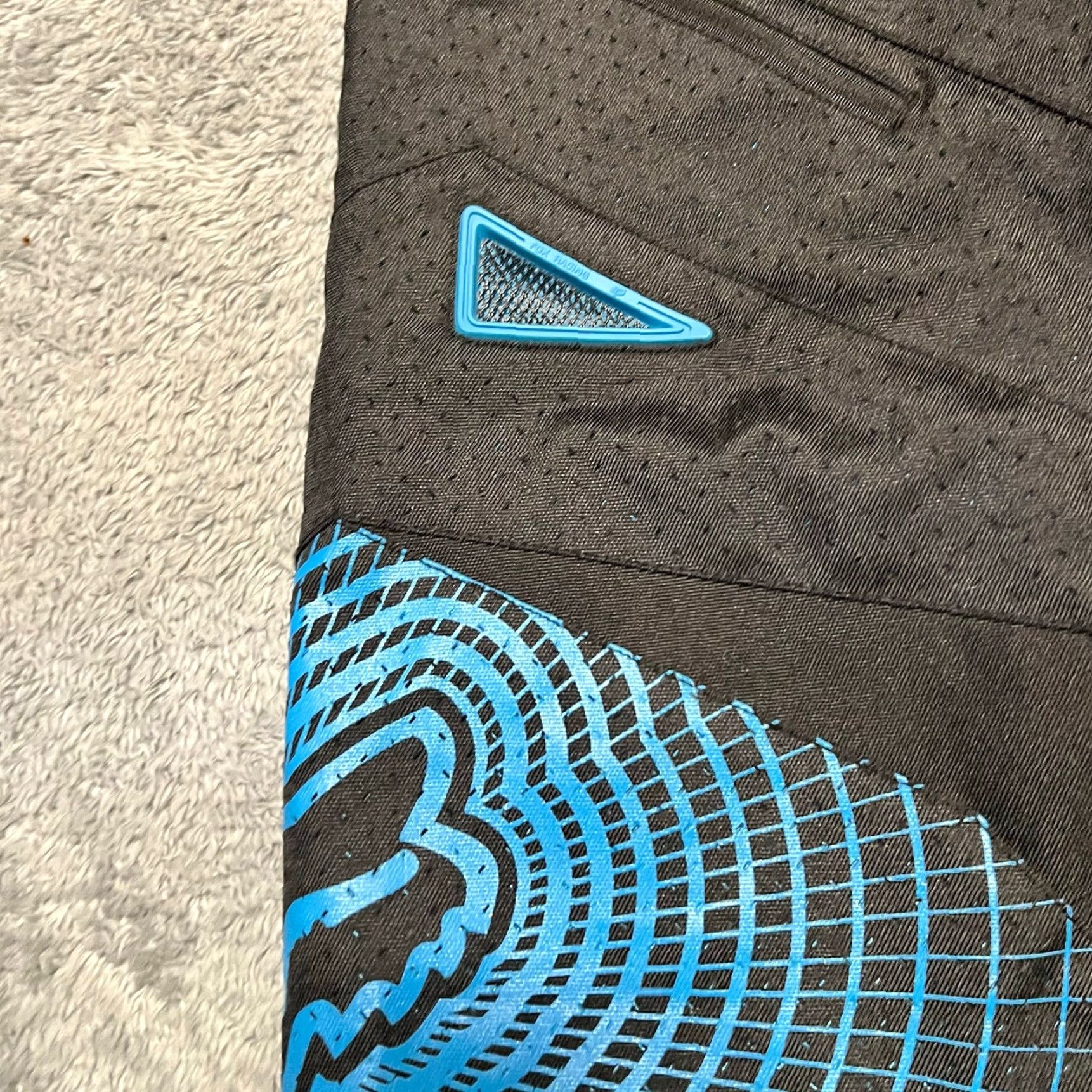 Fox Racing Fox Racing Shorts Mens 32 Demo DH Downhill Riding Cycle Moto Black Blue Mens Regular 32 Athletic Black Blue Fox Racing Shorts Size US 32 / EU 48 - 3 Thumbnail