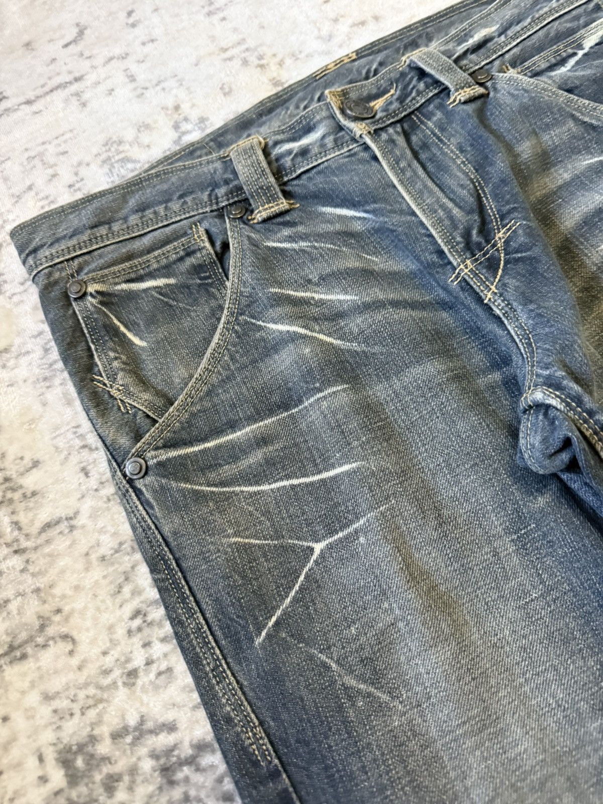 Levi's 90s Levis Engineered Jeans Whiskers Twist Leg Size US 30 / EU 46 - 5 Thumbnail