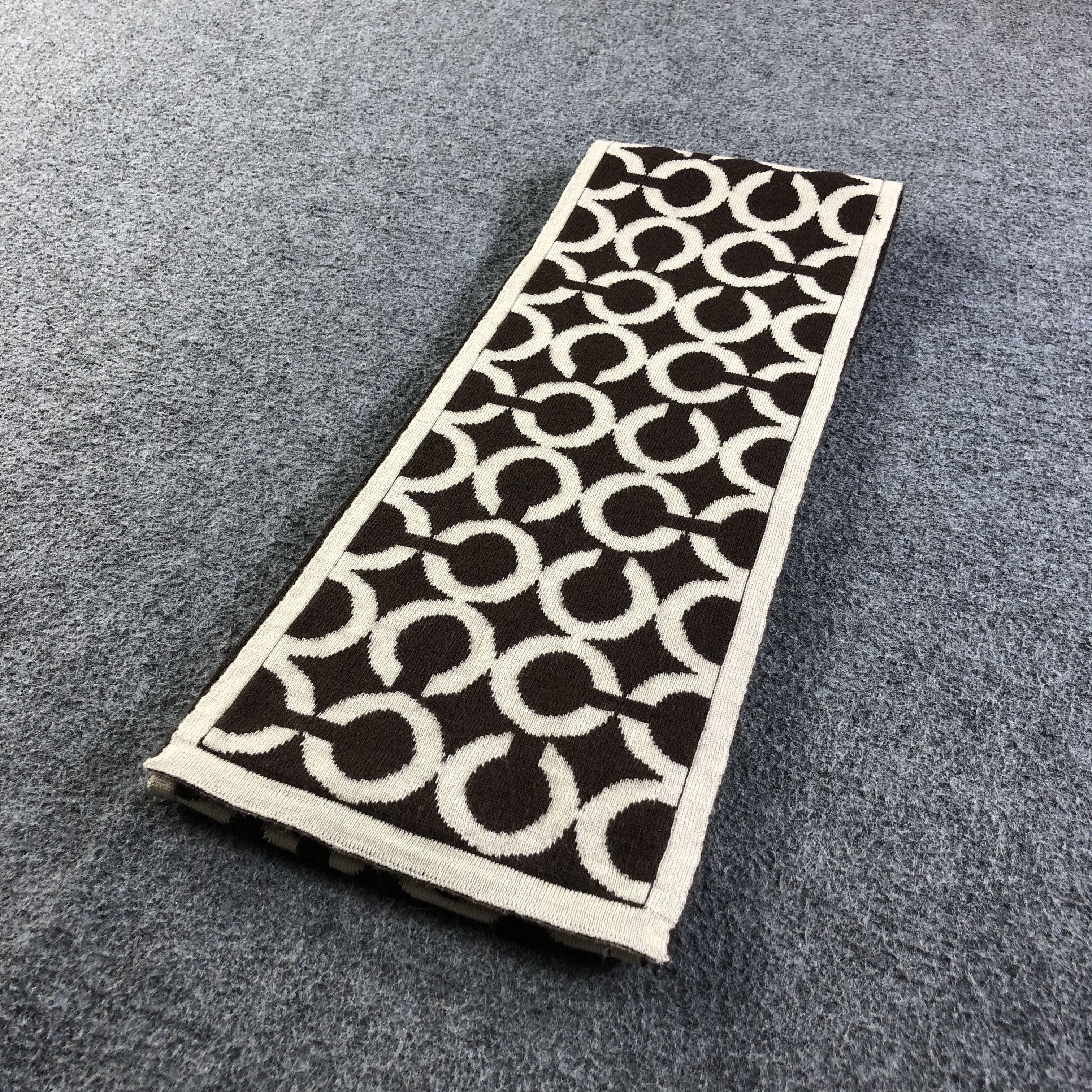 Coach Coach Monogram Merino Scarf Muffler V1741 Size ONE SIZE - 2 Thumbnail