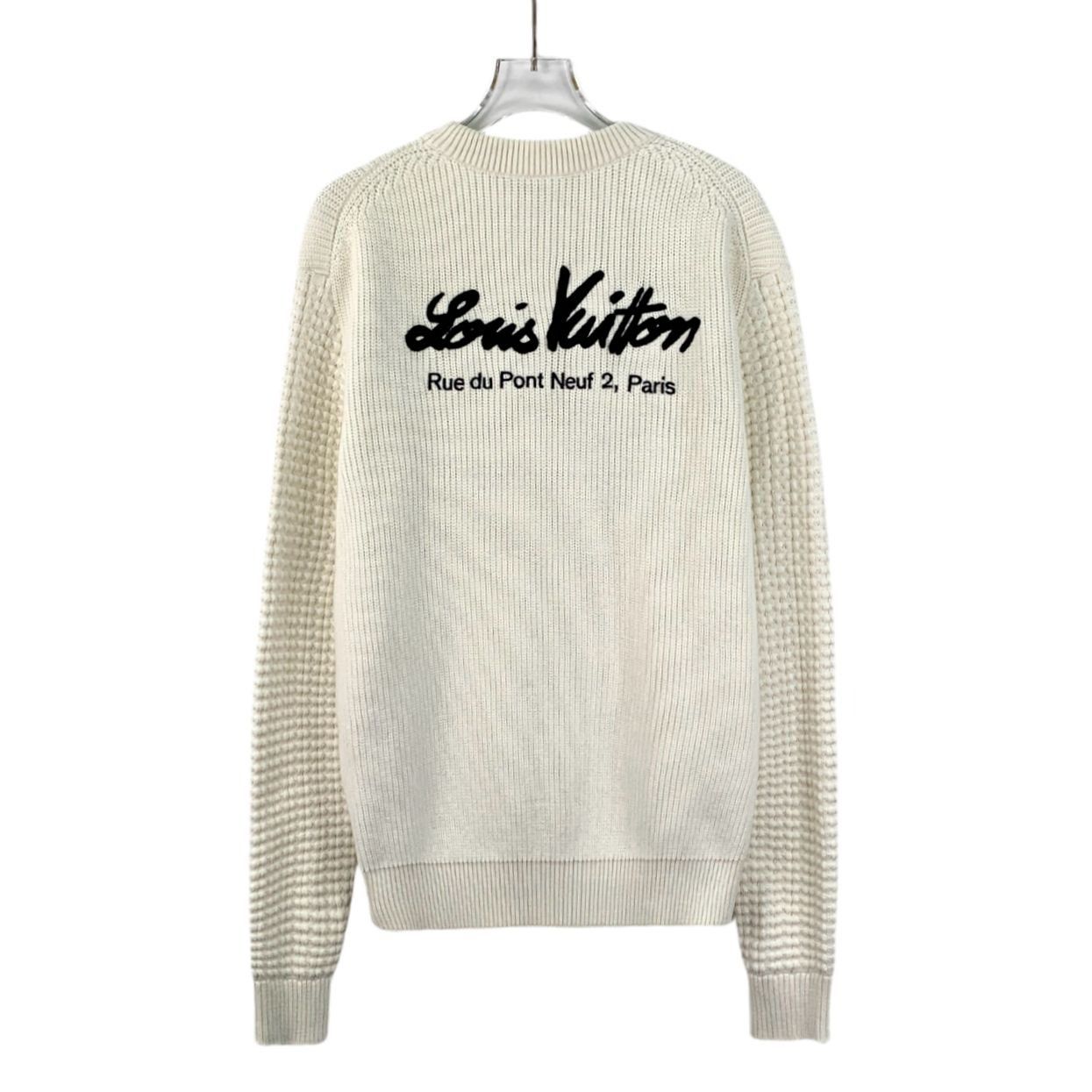 Louis Vuitton Louis Vuitton Beige Cotton Blend Round-Neck Long-Sleeve Knit Size US XS / EU 42 / 0 - 7 Thumbnail