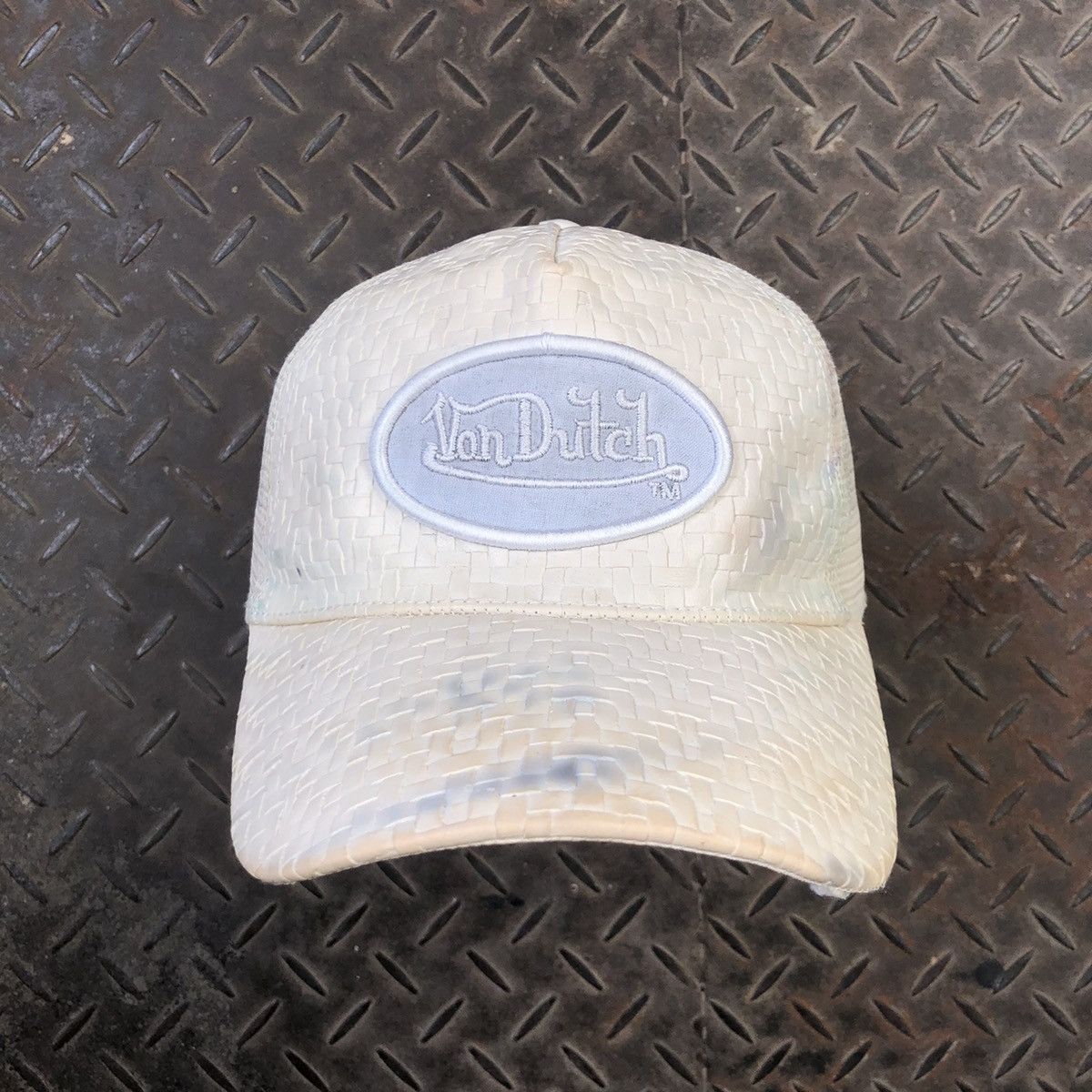 Vintage 🚫 SOLD 🚫 Von Dutch Knitwear Bamboo Hat Distressed Size ONE SIZE - 1 Thumbnail
