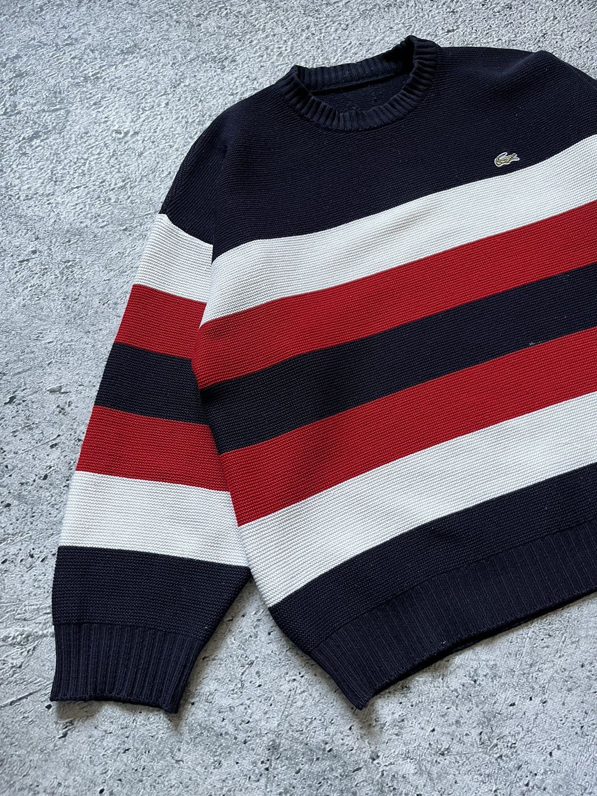 Lacoste × Vintage 90s Lacoste vintage wool knit sweater Size US L / EU 52-54 / 3 - 2 Thumbnail