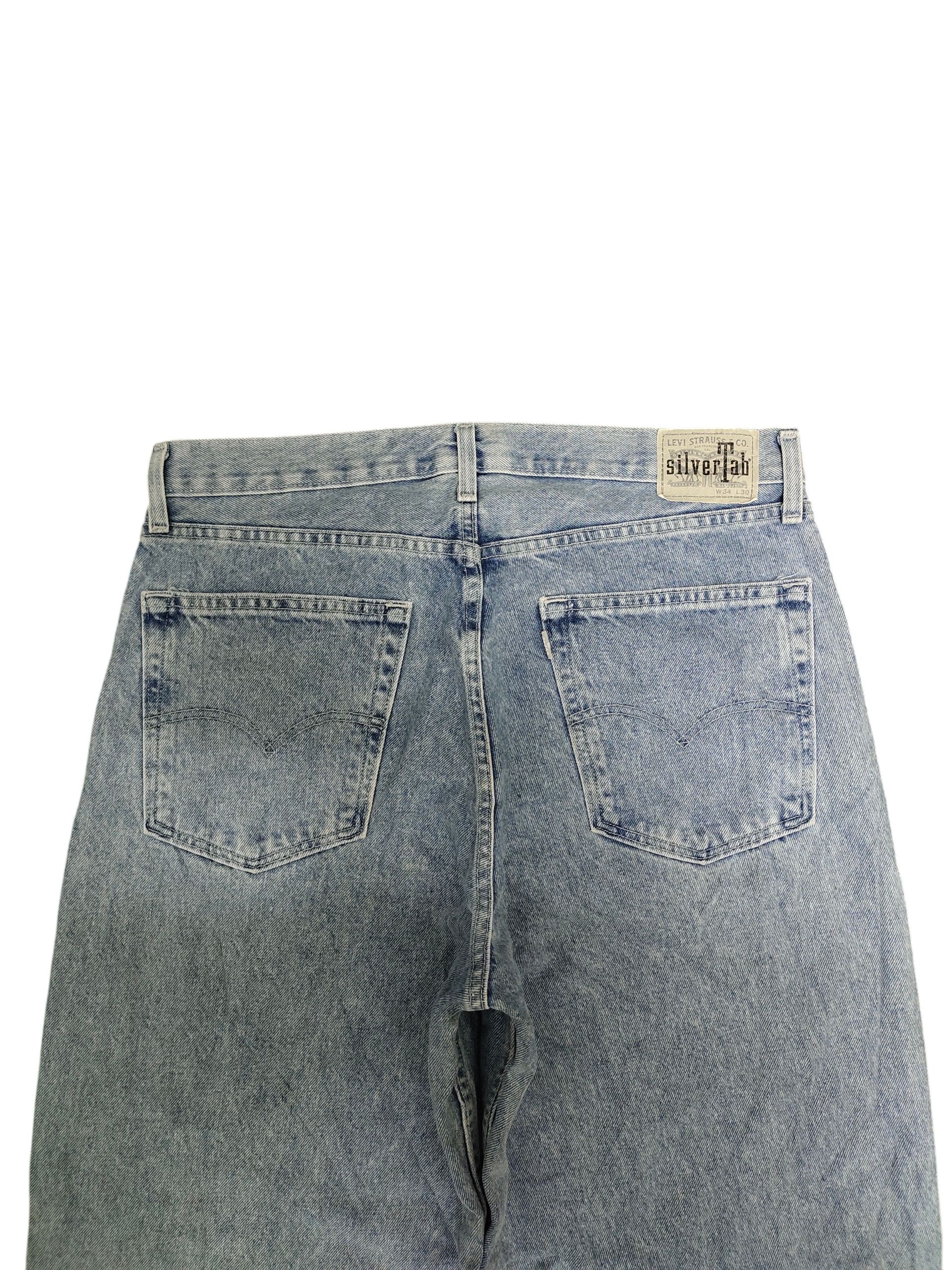 Levi's Vintage Clothing Vintage 90s Levis Silvertab Baggy Denim Jeans Wide Leg Size US 34 / EU 50 - 9 Thumbnail
