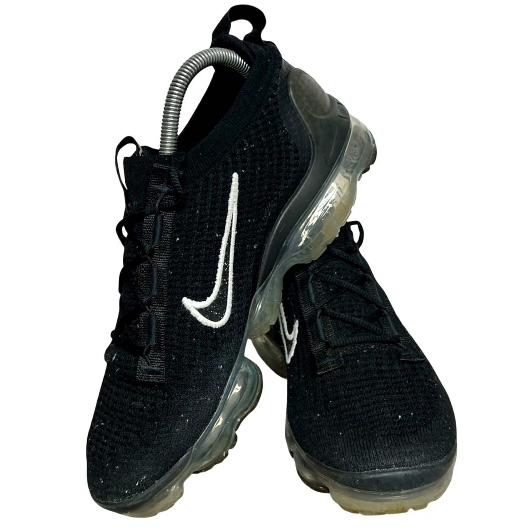 Nike Nike Air Vapormax 2021 FK Flyknit Black Silver White DC4112-002 Womens 8.5 Size ONE SIZE - 4 Thumbnail