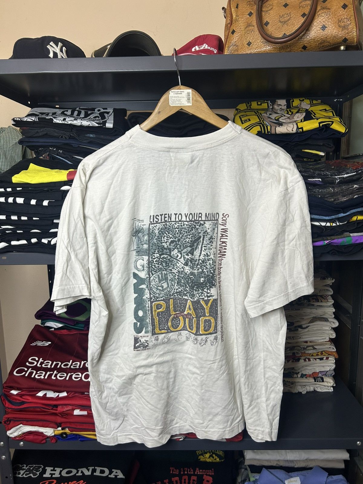 Sony Vintage 1995 Sony Walkman Play Loud Promo T-Shirt L Size US L / EU 52-54 / 3 - 1 Thumbnail