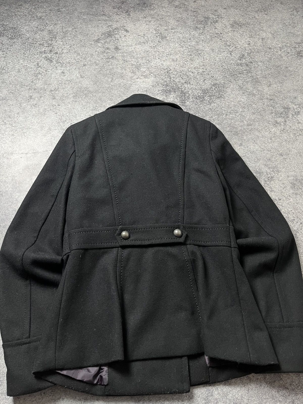 Hedi Slimane 🔥00'S NAPOLEON MILITARY WOOL JACKET PUNK SAINT LAURENT VIBE Size S / US 4 / IT 40 - 7 Thumbnail