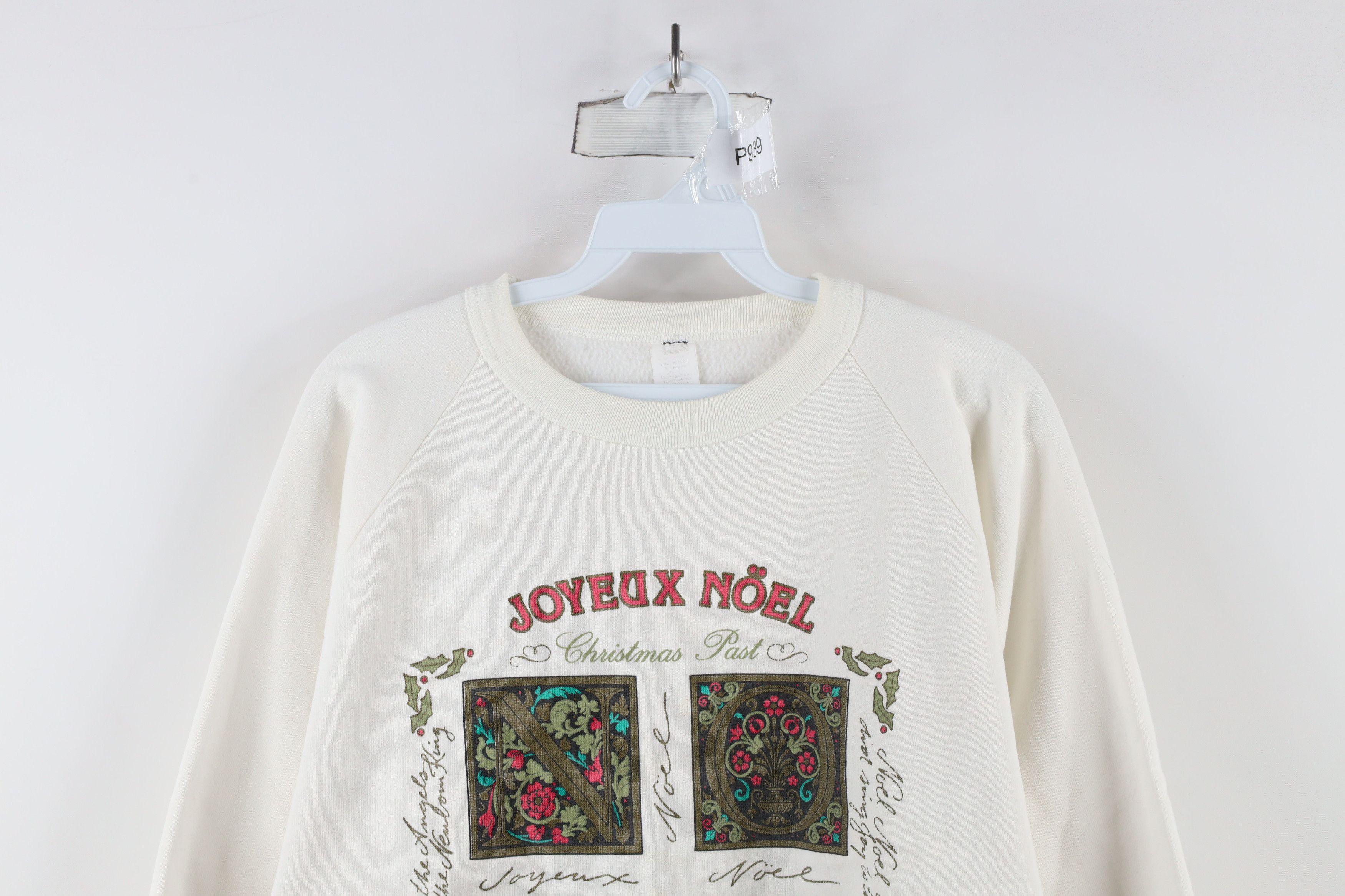 Vintage Vintage 90s Christmas Joyeux Noel Crewneck Sweatshirt USA Size L / US 10 / IT 46 - 2 Thumbnail
