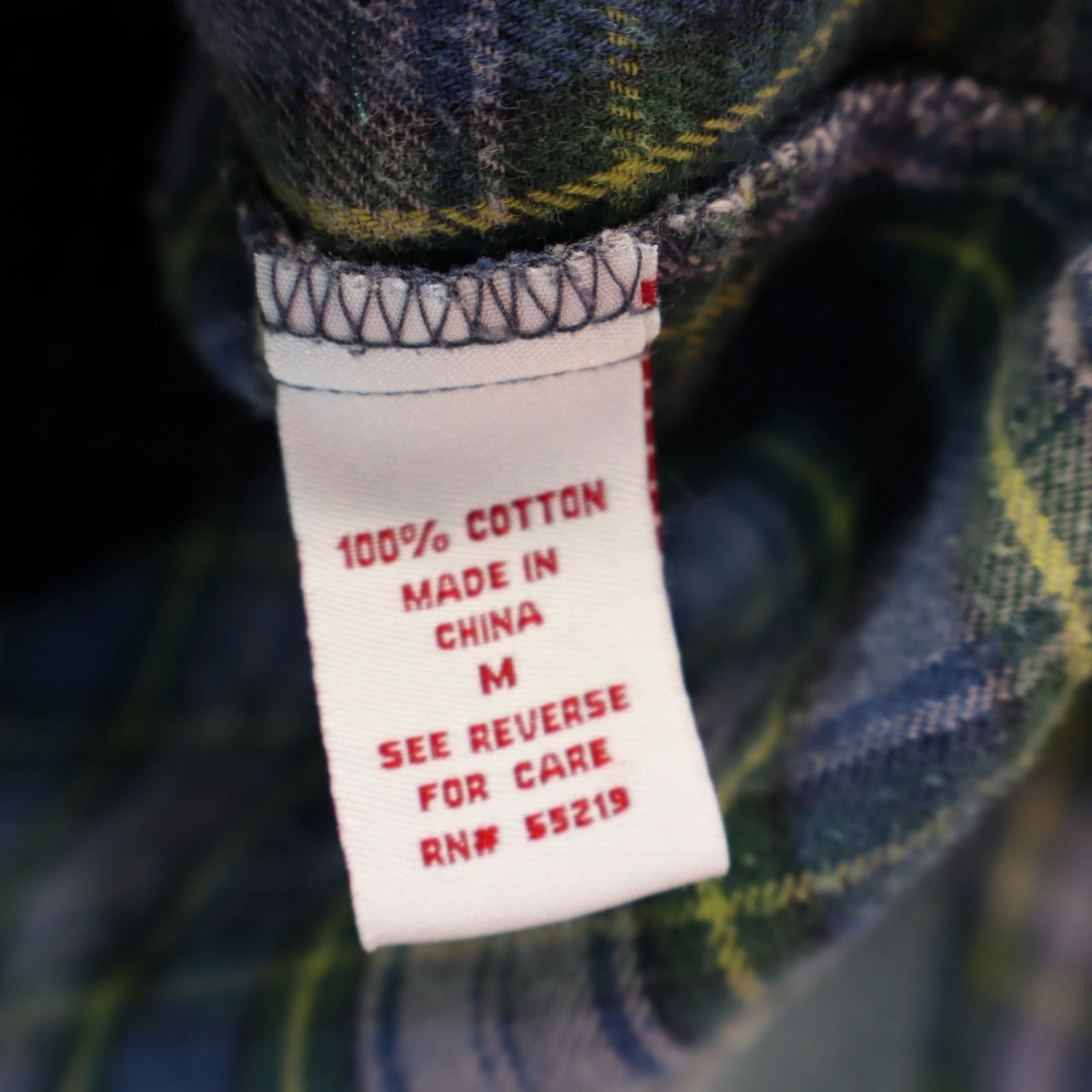 Levi's Levi's Women Medium Long Sleeve Metal Snap Blue Plaid Cotton Size M / US 6-8 / IT 42-44 - 6 Thumbnail