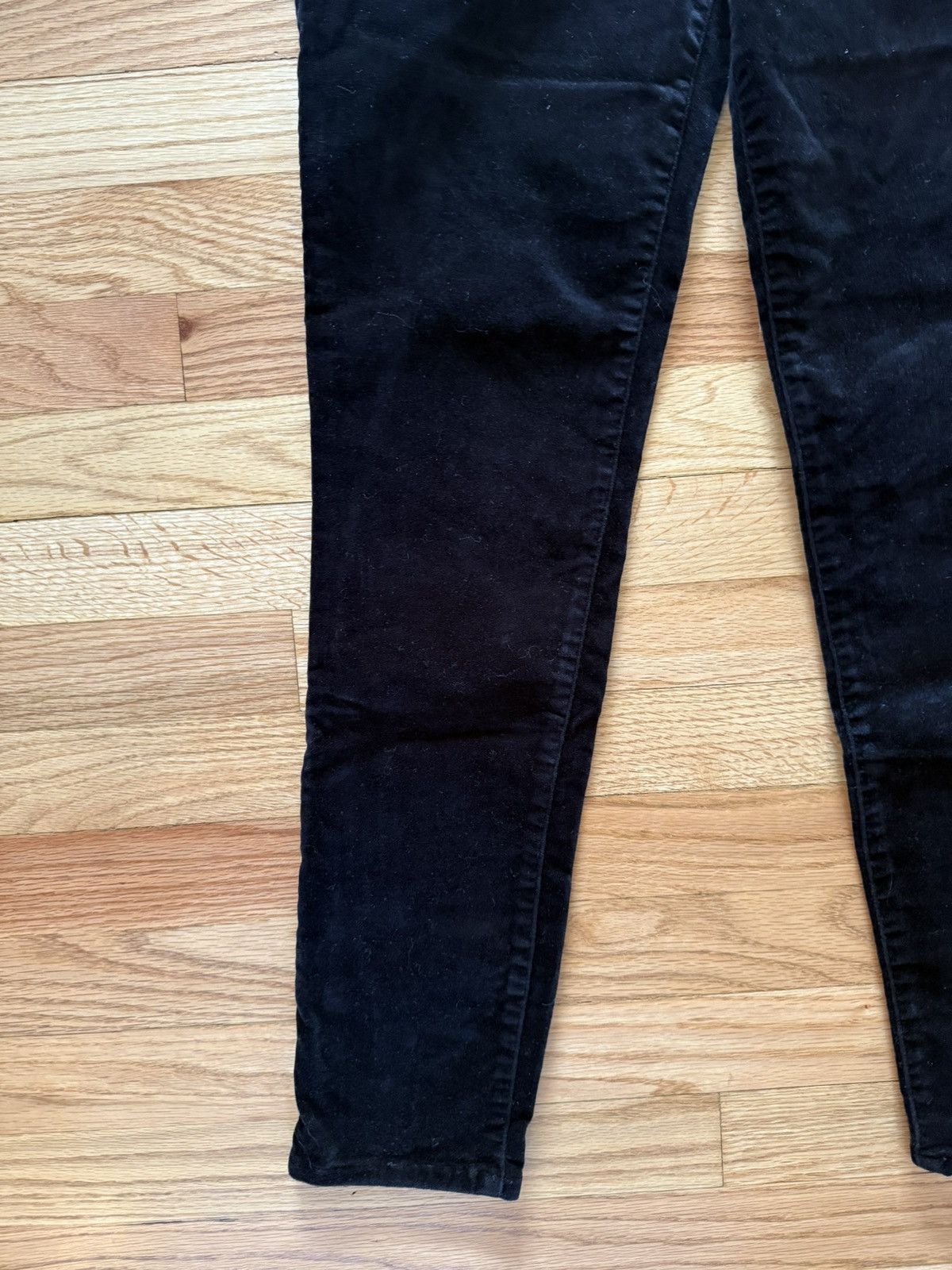 Joe's Joe’s Jeans Women Black Velvet Skinny Jeans 28W Size 28" / US 6 / IT 42 - 4 Thumbnail
