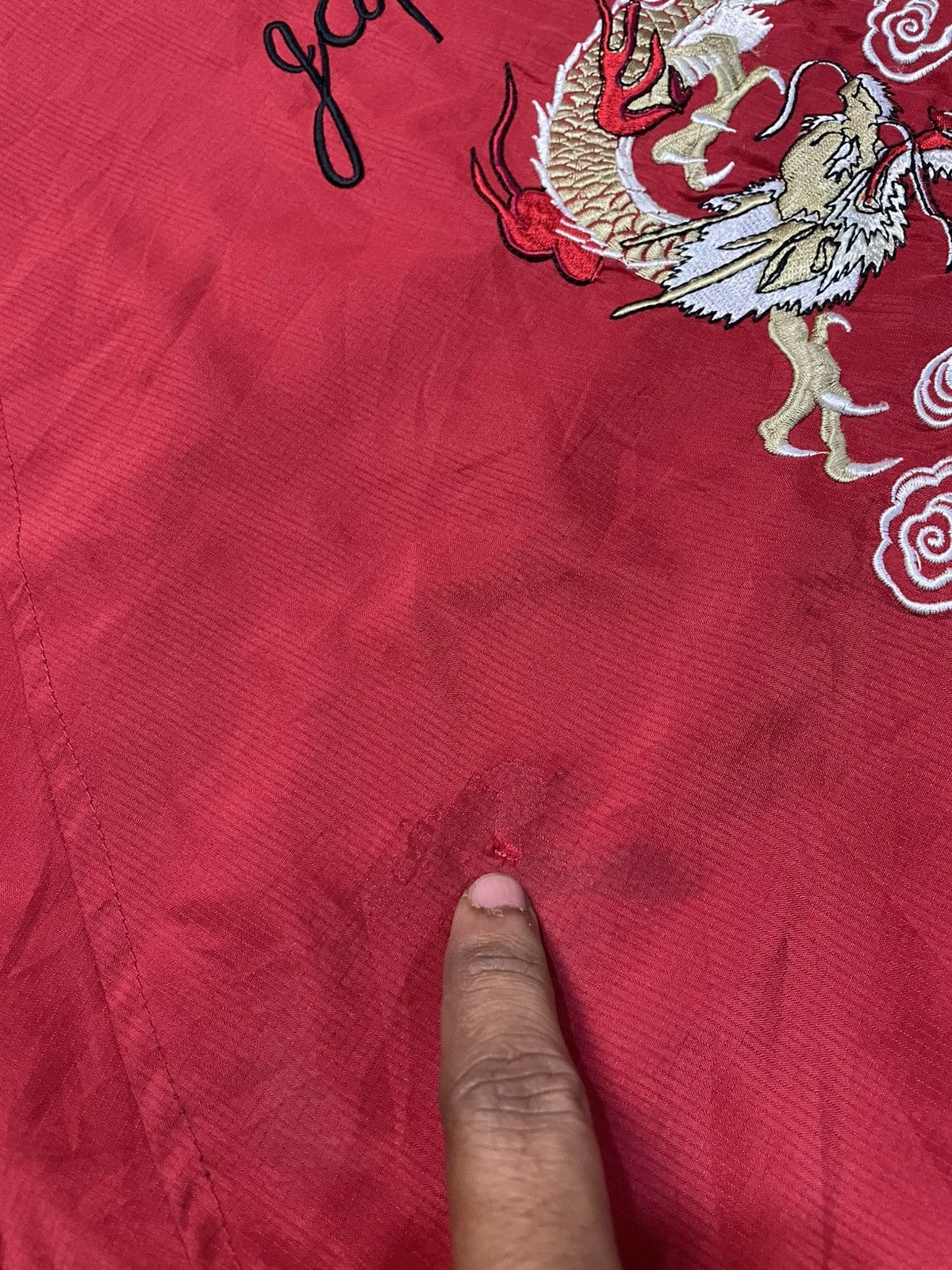 Japanese Brand Sukajan Dragon Embroidered Light Jacket Size US M / EU 48-50 / 2 - 7 Thumbnail