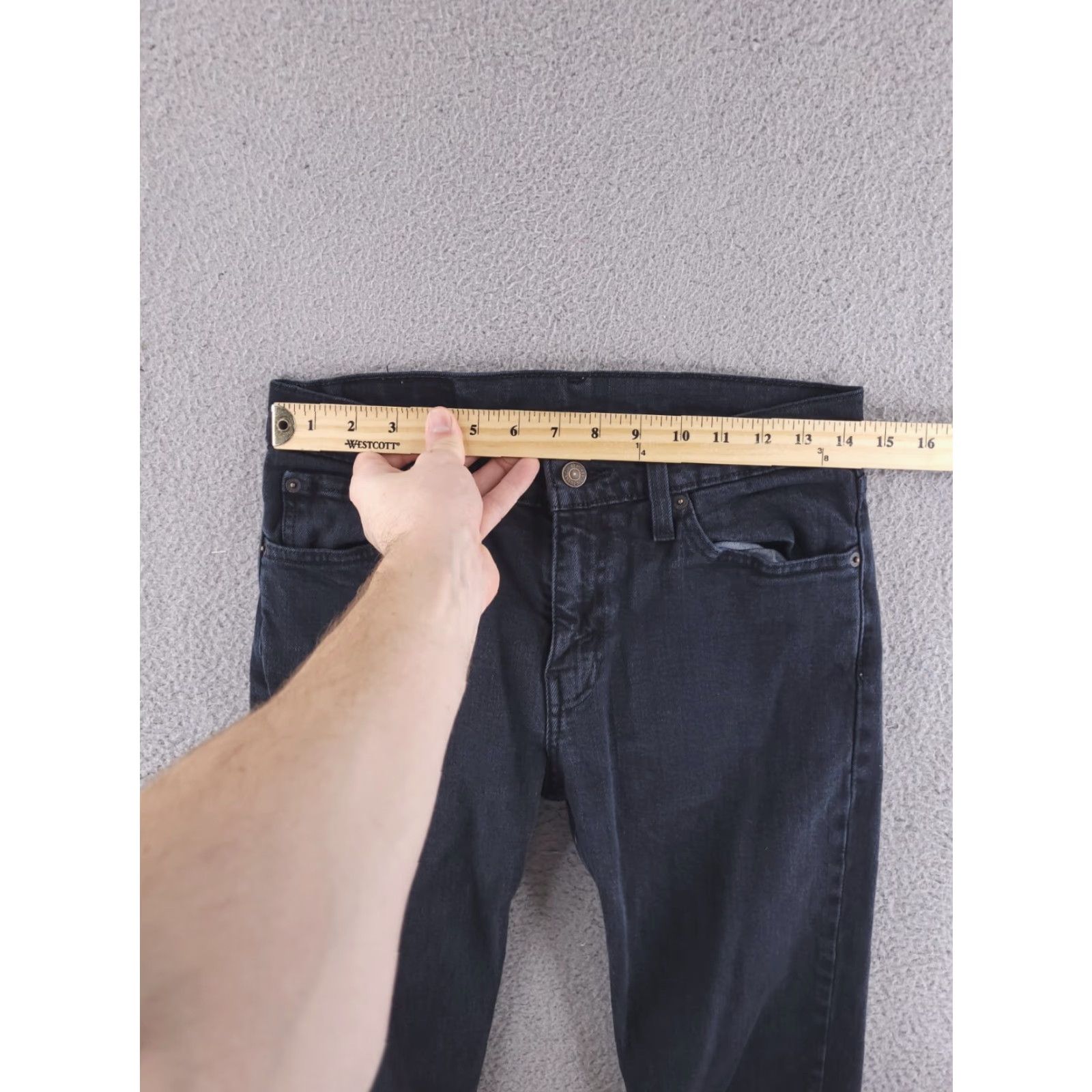Levi's Levi's Jeans Skinny Black 29x32 Men Regular Denim Size US 29 - 5 Thumbnail