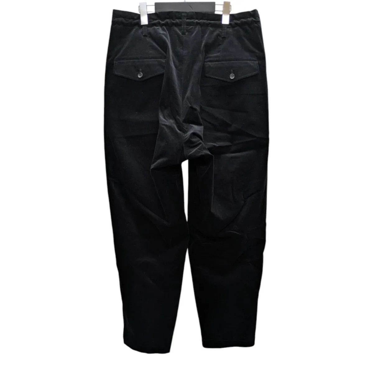Yohji Yamamoto Yohji Yamamoto pour homme 24AW 50C VELVET TUCK PANTS Size US 35 - 3 Thumbnail