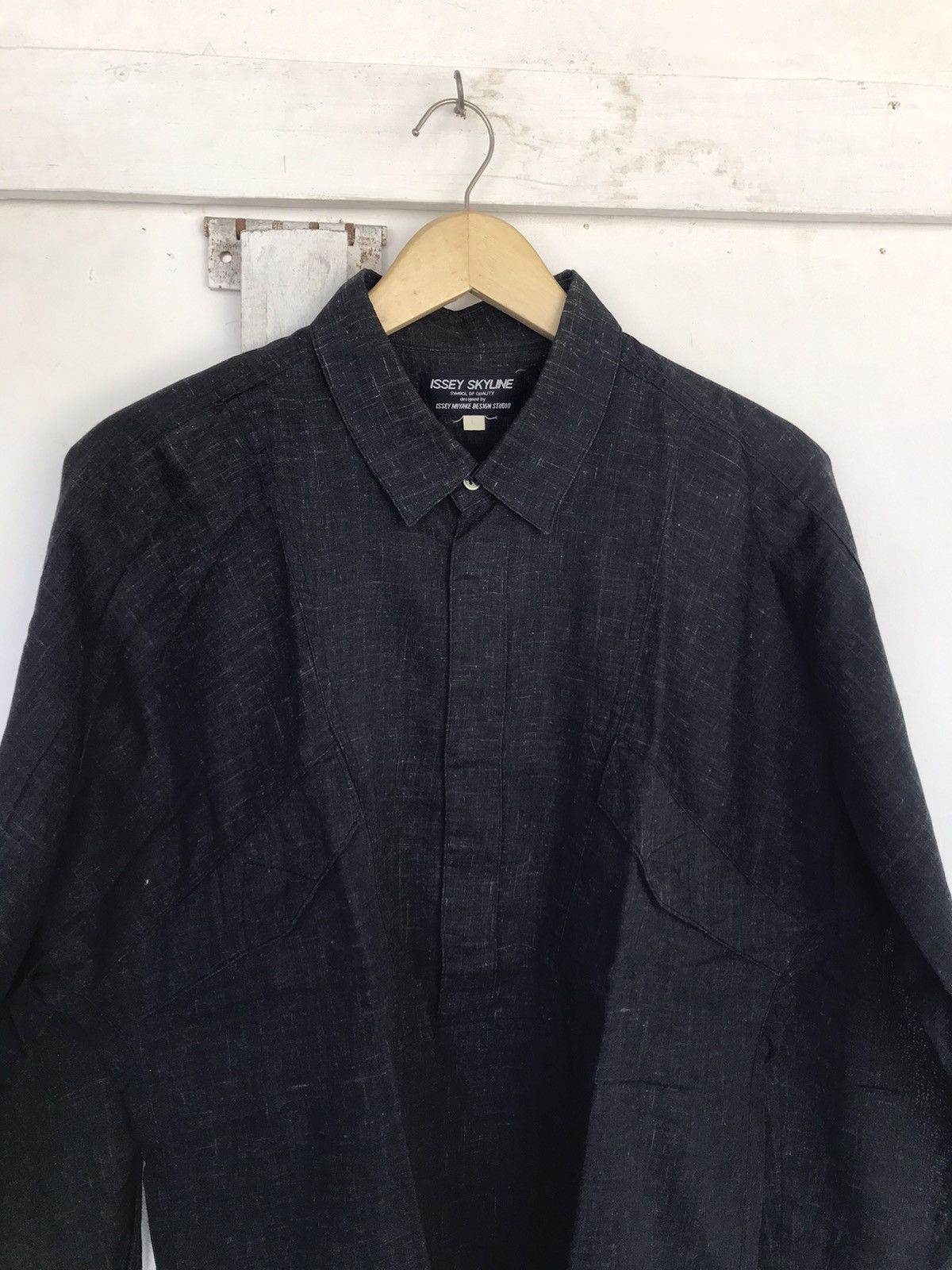 Issey Miyake × Japanese Brand × Vintage Vintage Issey Skyline Shirts Size US L / EU 52-54 / 3 - 3 Thumbnail