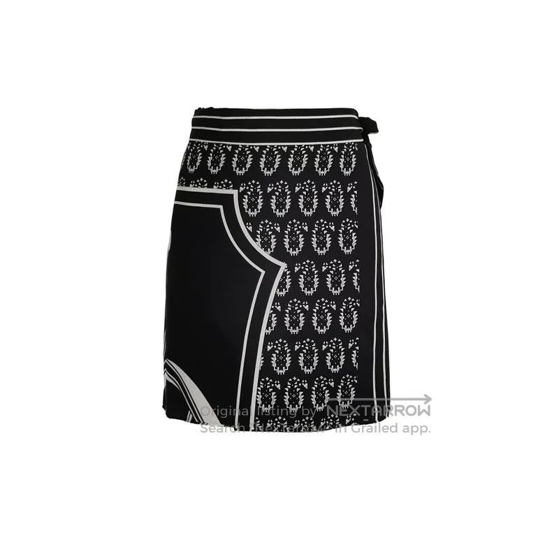 Hermes Hermes Silk Color-blocked Skirt Size 42" / US 20 - 1 Thumbnail