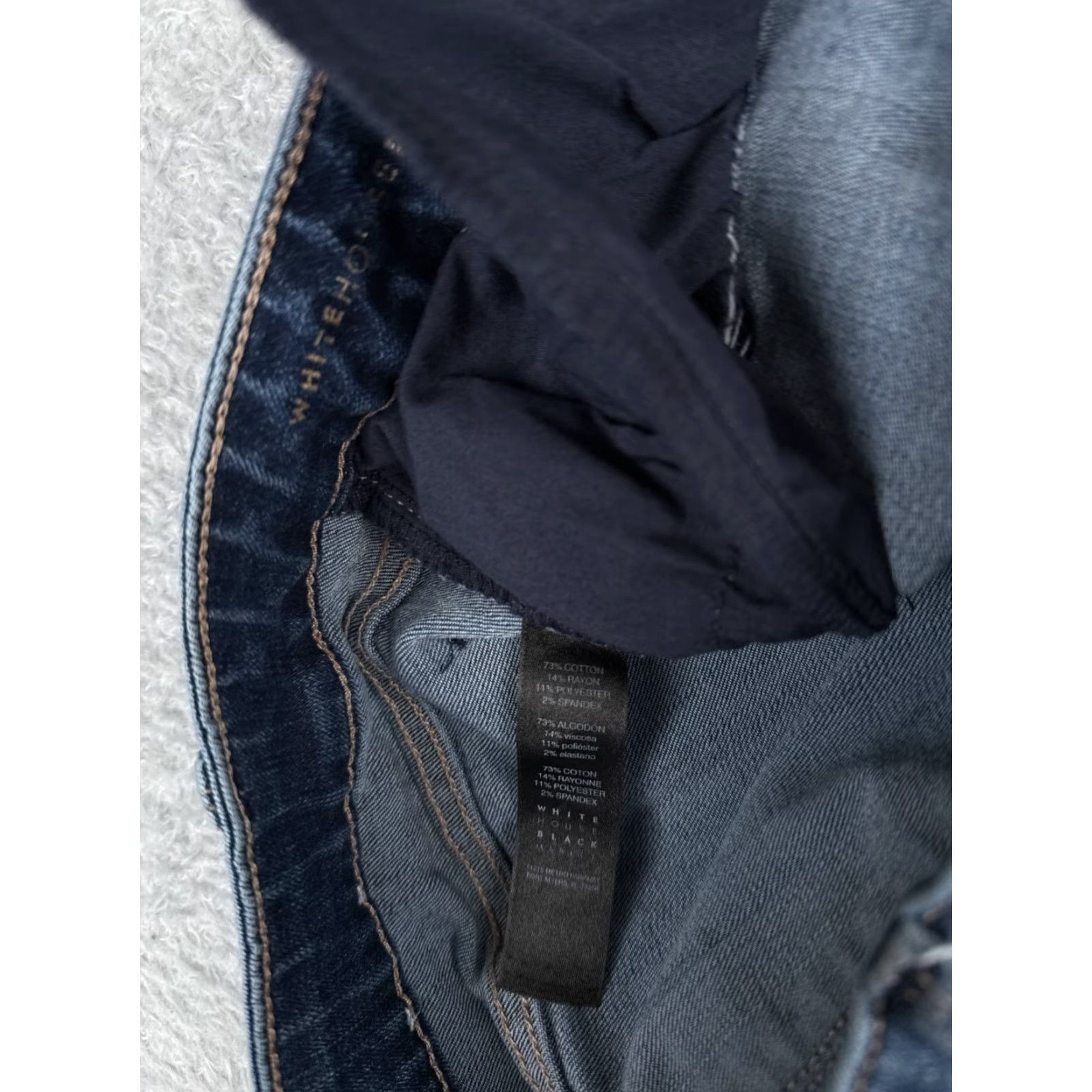 White House Black Market White House Black Market Jeans Womens 8 Blue The Straight Mid Rise Cotton 28x24 Denim 5-Pocket Size 30" / US 8 / IT 44 - 7 Thumbnail