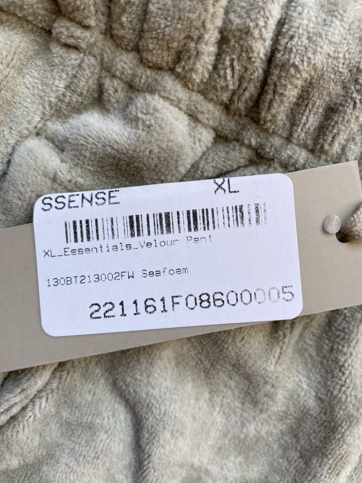 Essentials × Fear of God Fear of God Essentials Sweatpants Velour Sea foam Sz XL Size 34" / US 12 / IT 48 - 9 Thumbnail