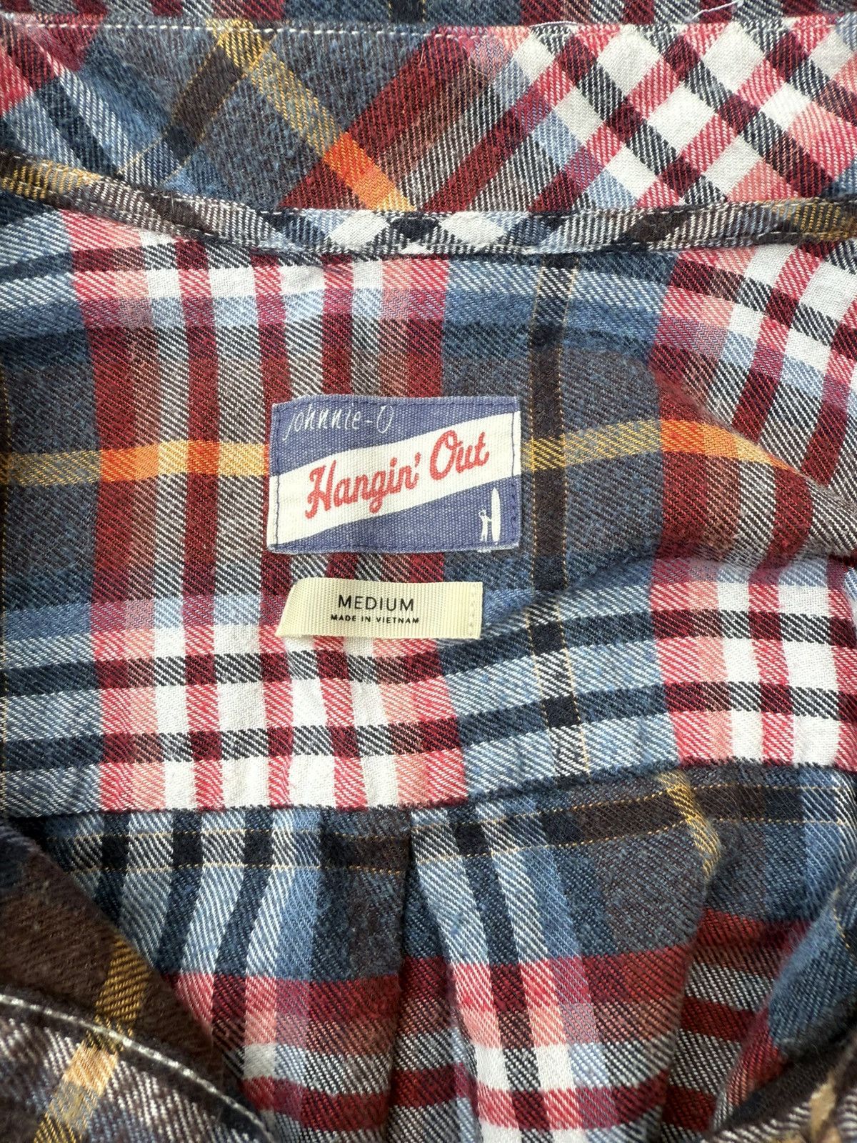 johnnie-O Johnnie O Plaid Flannel Shirt Hangin Out Kemper Laguna Blue Size US M / EU 48-50 / 2 - 8 Thumbnail