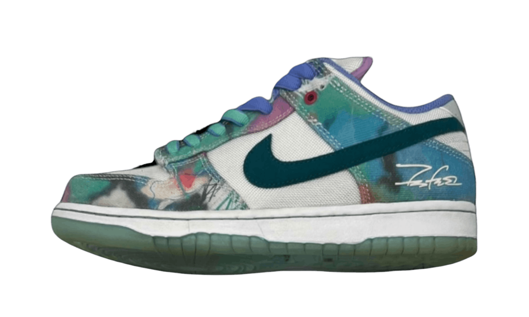 Nike SB Dunk Low "Futura Laboratories Bleached Aqua" (PreOwned) Size US 9 / EU 42 - 1 Thumbnail