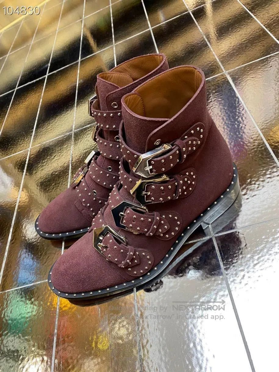 Givenchy Givenchy Studded Suede Biker Boots. Size US 6 / IT 36 - 2 Thumbnail